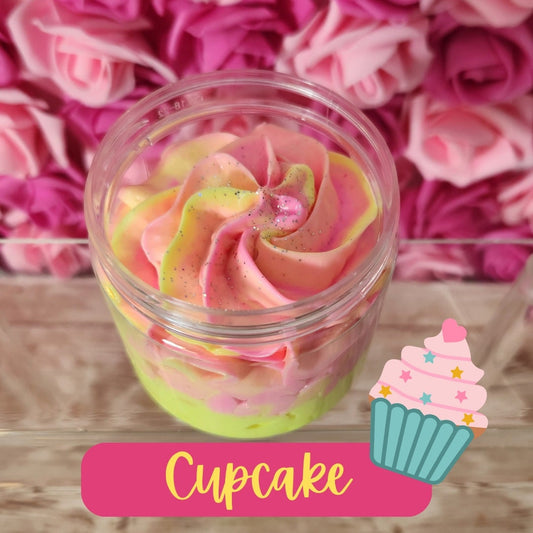 Cupcake Whipped Body Butter. Handmade Shea & Mango Butter Body Frosting. All Natural Non Greasy Emulsified Body Butter - Glamorous Beauty & Boutique