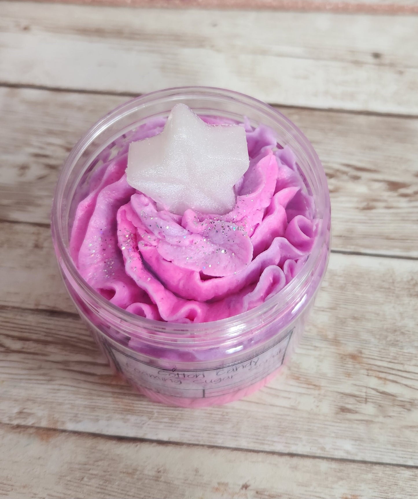 Cotton Candy Whipped Foaming Shea Butter Sugar Scrub. Exfoliating Body Wash & Scrub. All Natural Shea Butter Whipped Soap. Shaving Cream. - Glamorous Beauty & Boutique