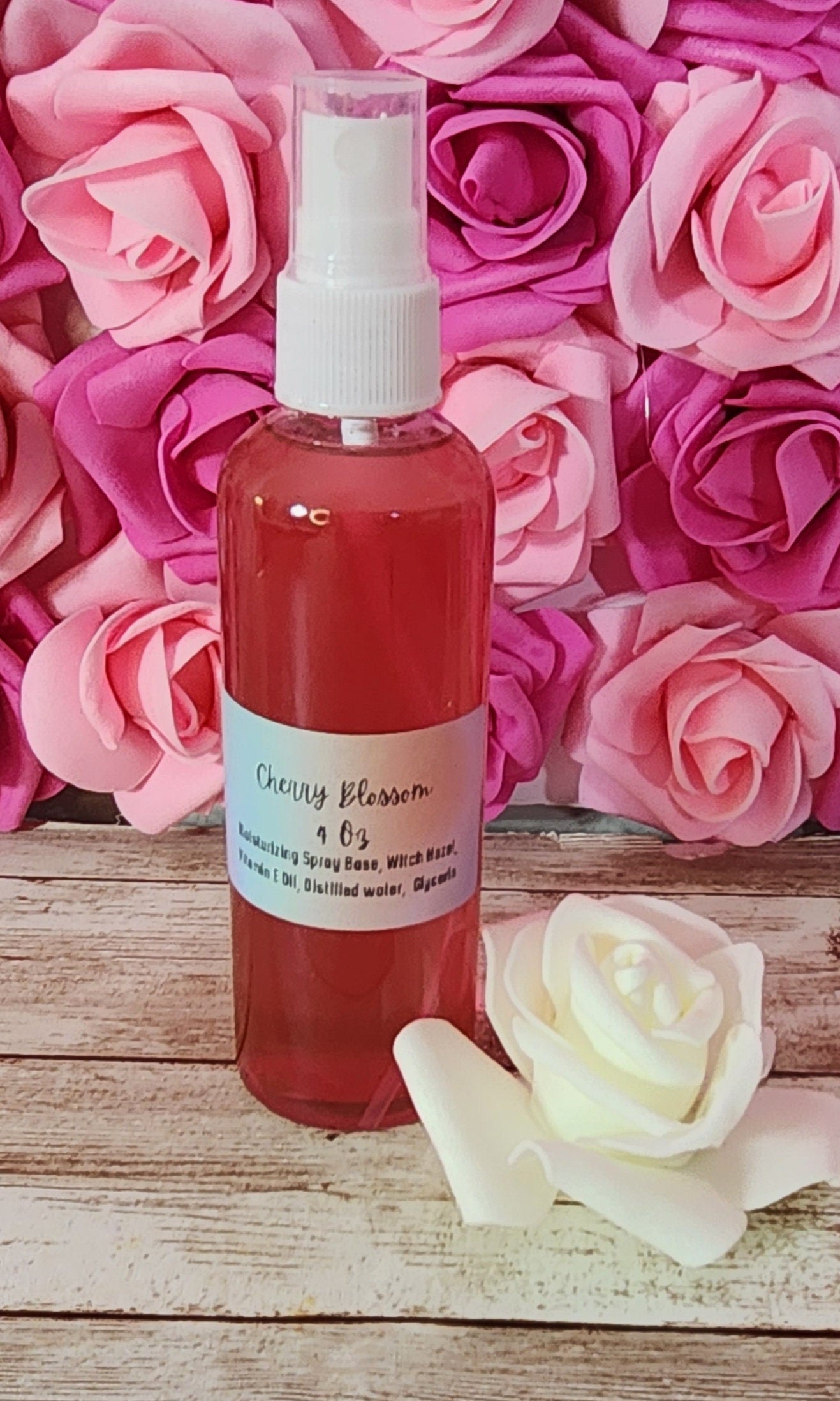 Cherry Blossom Moisturizing Body & Hair Spray. 4 oz Handmade Alcohol Free Hair and Body Mist - Glamorous Beauty & Boutique