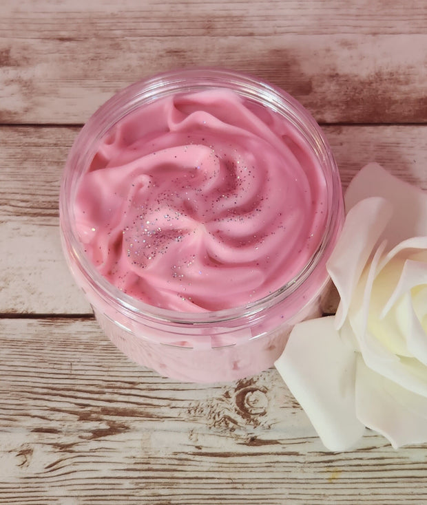 Camellia Sugar Whipped Body Butter. Handmade Shea, Mango & Cocoa Butter Body Frosting. All Natural Non Greasy Organic Body Butter - Glamorous Beauty & Boutique