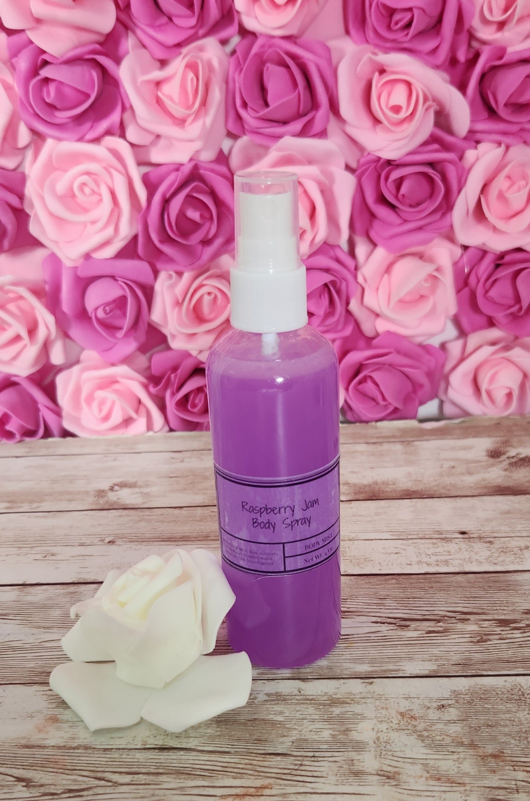 Raspberry Jam Moisturizing Body & Hair Spray. 4 oz Handmade Alcohol Free Hair and Body Mist - Glamorous Beauty & Boutique