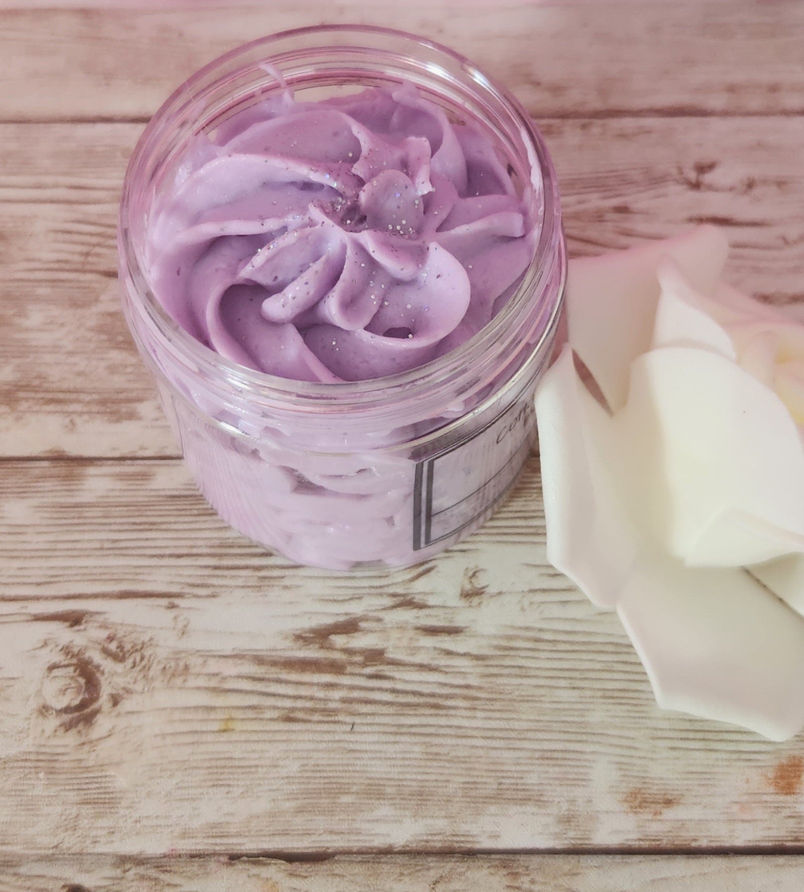 Cotton Candy Twist Whipped Body Butter. Handmade Shea & Cocoa Butter Body Frosting. All Natural Non Greasy Body Butter - Glamorous Beauty & Boutique