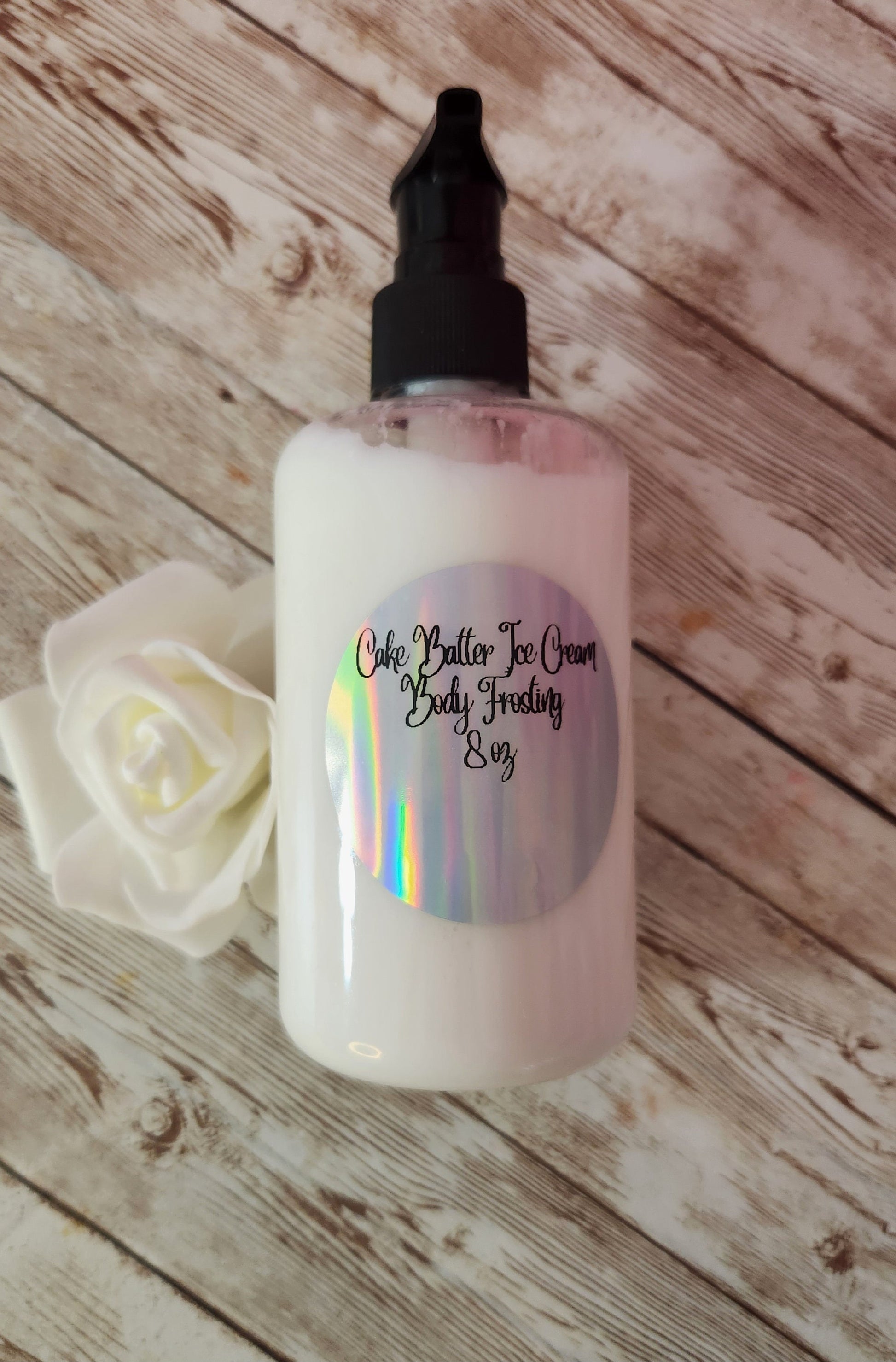 Cake Batter Ice Cream Whipped Shea Butter Moisturizer. Handmade Shea Butter Body Frosting. All Natural Hand and Body Lotion 8 oz - Glamorous Beauty & Boutique