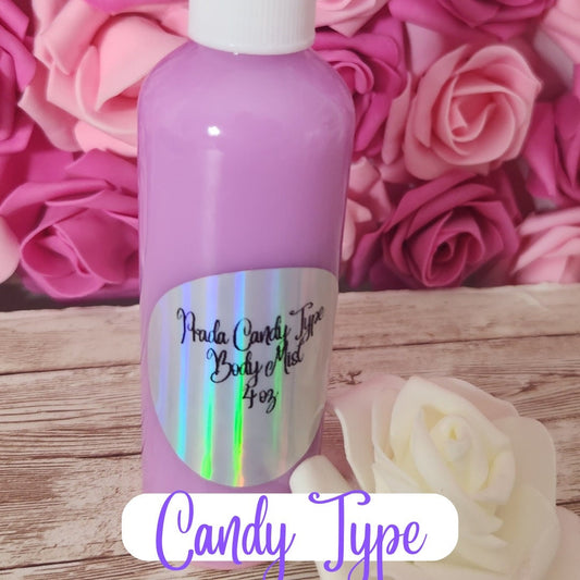 Candy Type Moisturizing Body & Hair Spray. 4 oz Handmade Alcohol Free Hair and Body Mist - Glamorous Beauty & Boutique