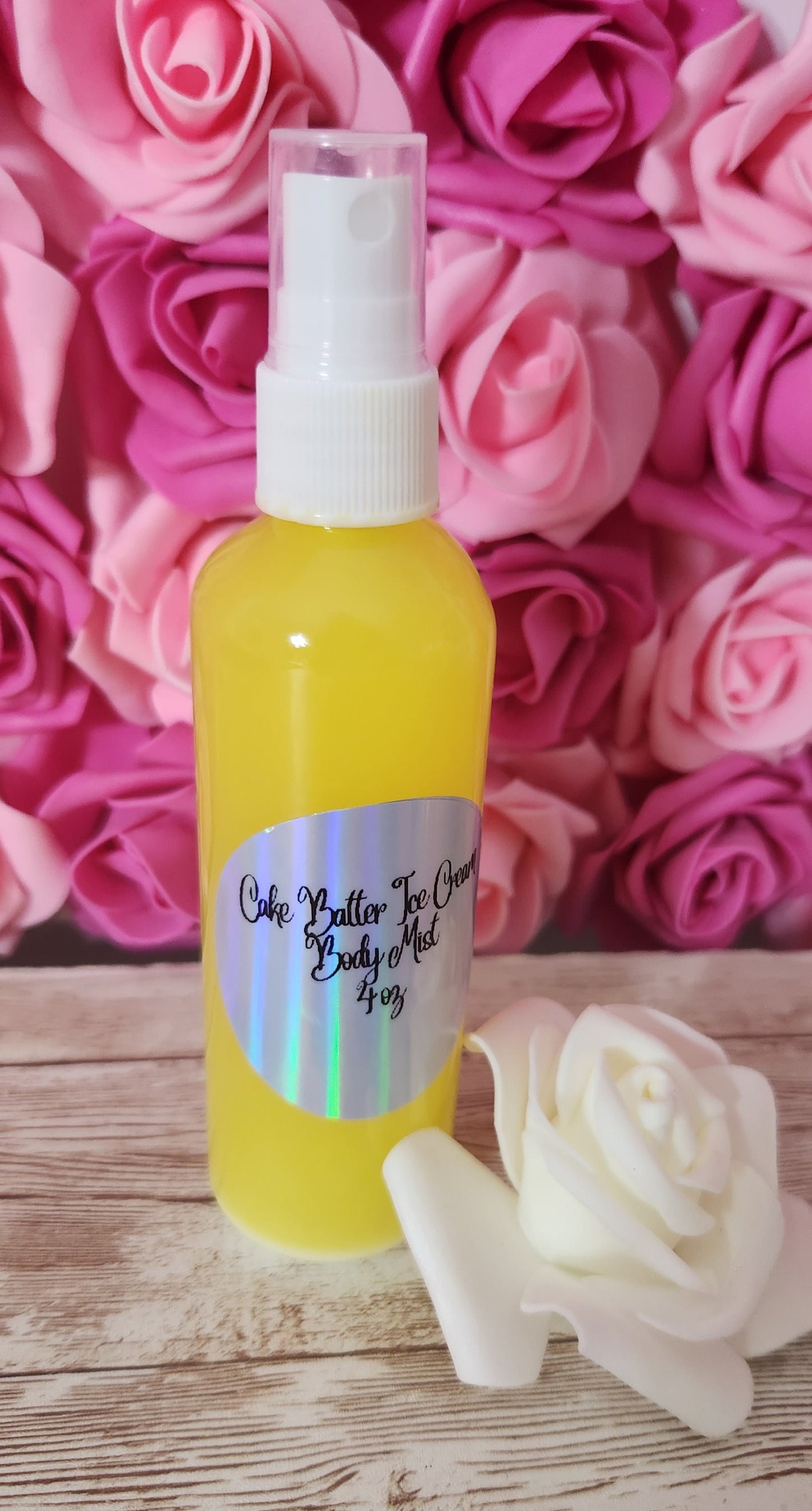 Cake Batter Ice Cream Moisturizing Body & Hair Spray. 4 oz Handmade Alcohol Free Hair and Body Mist - Glamorous Beauty & Boutique