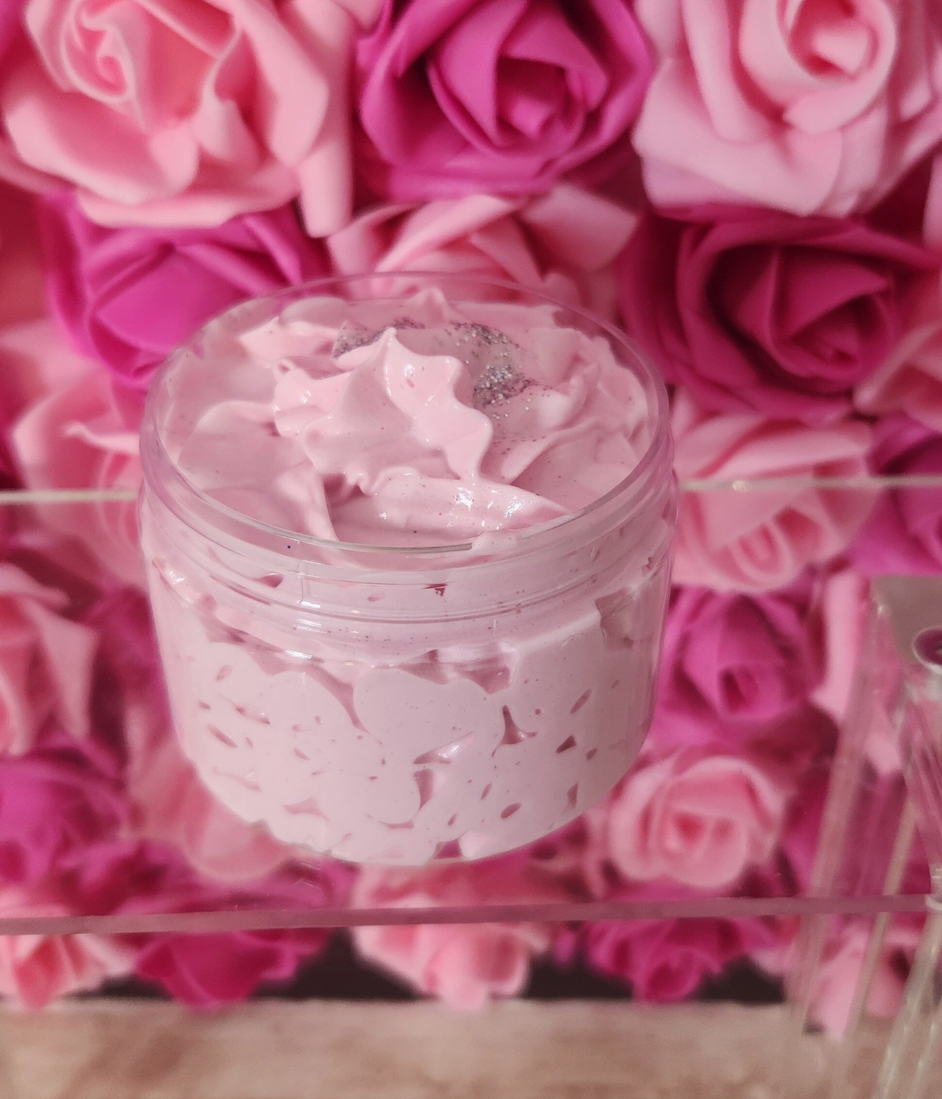 Sugared Strawberry Cookies Whipped Body Butter. Handmade Shea & Mango Butter Body Frosting. All Natural Non Greasy Emulsified Body Butter - Glamorous Beauty & Boutique