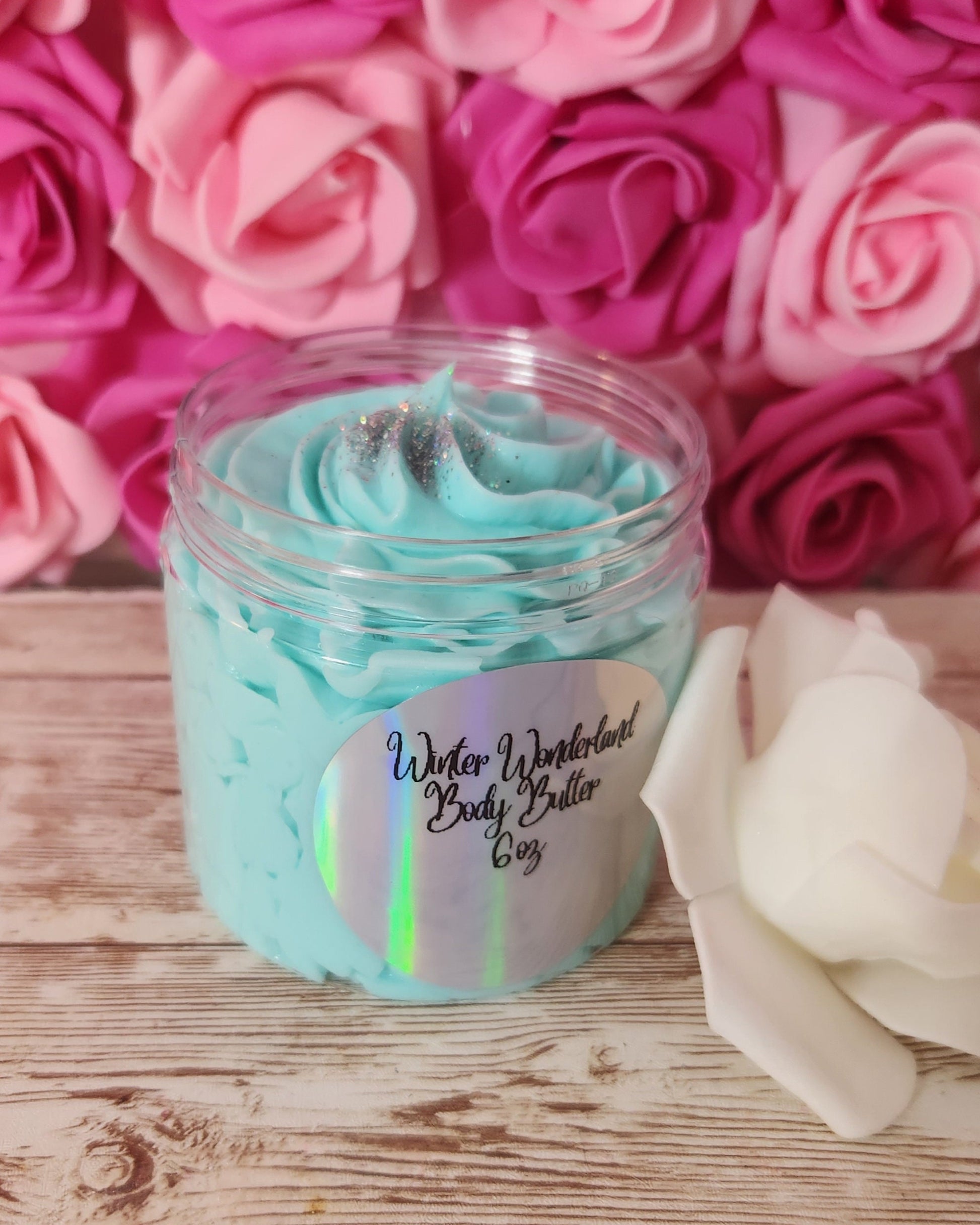 Winter Wonderland Whipped Body Butter. Handmade Shea, Cocoa & Mango Butter Body Frosting. All Natural Non Greasy Emulsified Body Butter - Glamorous Beauty & Boutique