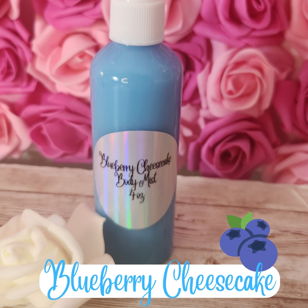 Blueberry Cheesecake Moisturizing Body & Hair Spray. 4 oz Handmade Alcohol Free Hair and Body Mist - Glamorous Beauty & Boutique