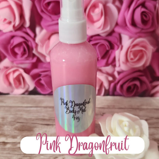 Pink Dragonfruit Moisturizing Body & Hair Spray. 4 oz Handmade Alcohol Free Hair and Body Mist - Glamorous Beauty & Boutique