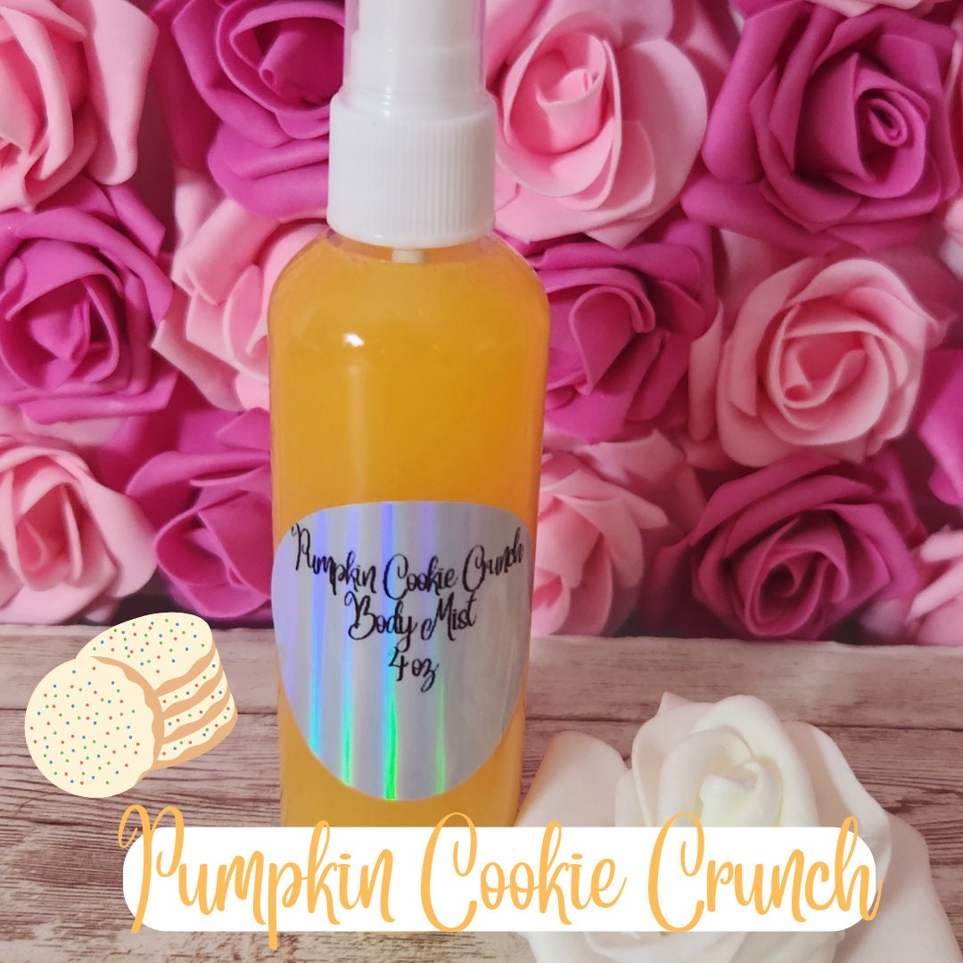 Pumpkin Cookie Crunch Body & Hair Spray. 4 oz Handmade Moisturizing Hair and Body Mist.  Alcohol Free! - Glamorous Beauty & Boutique