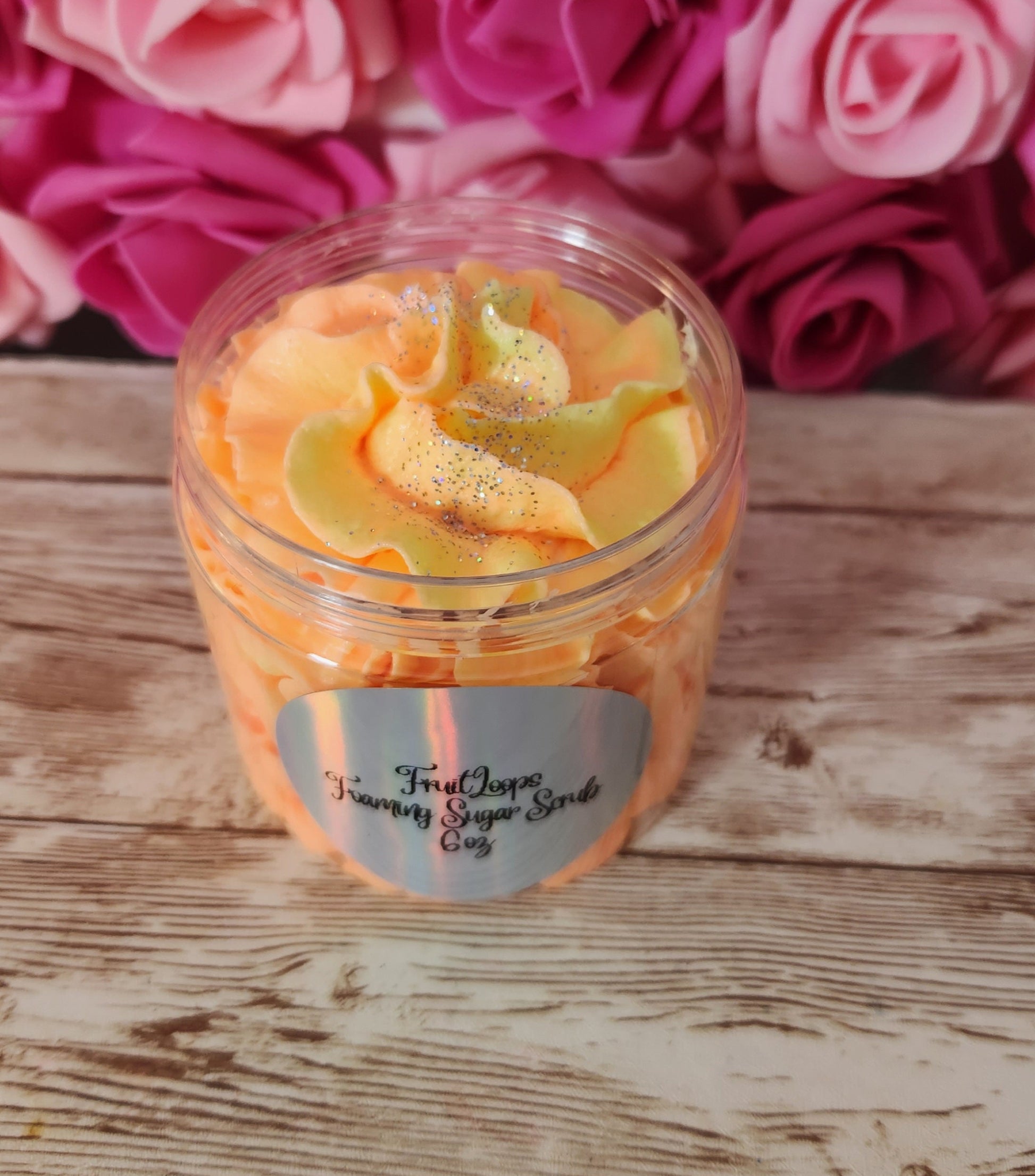 Fruit Loops Whipped Foaming Shea Butter Sugar Scrub. Exfoliating Body Wash & Scrub. All Natural Shea Butter Whipped Soap. Shaving Cream. - Glamorous Beauty & Boutique