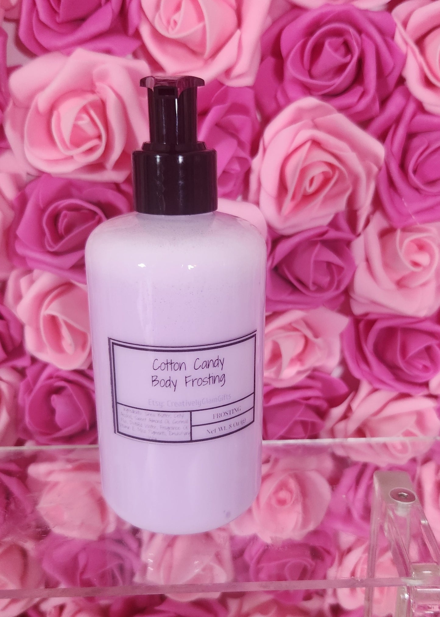 Cotton Candy Whipped Cocoa Butter Moisturizer. Handmade Shea Butter Body Frosting. All Natural Hand and Body Lotion 8 oz - Glamorous Beauty & Boutique