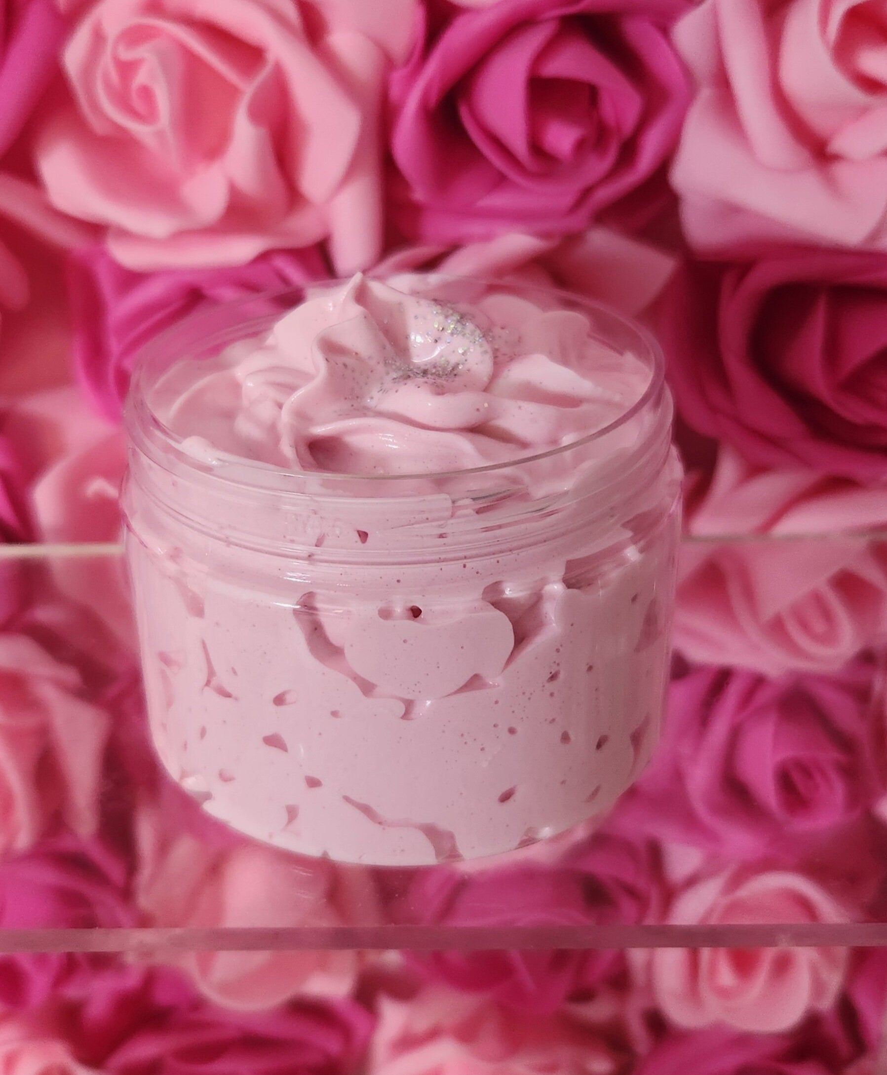 Sugared Strawberry Cookies Whipped Body Butter. Handmade Shea & Mango Butter Body Frosting. All Natural Non Greasy Emulsified Body Butter - Glamorous Beauty & Boutique