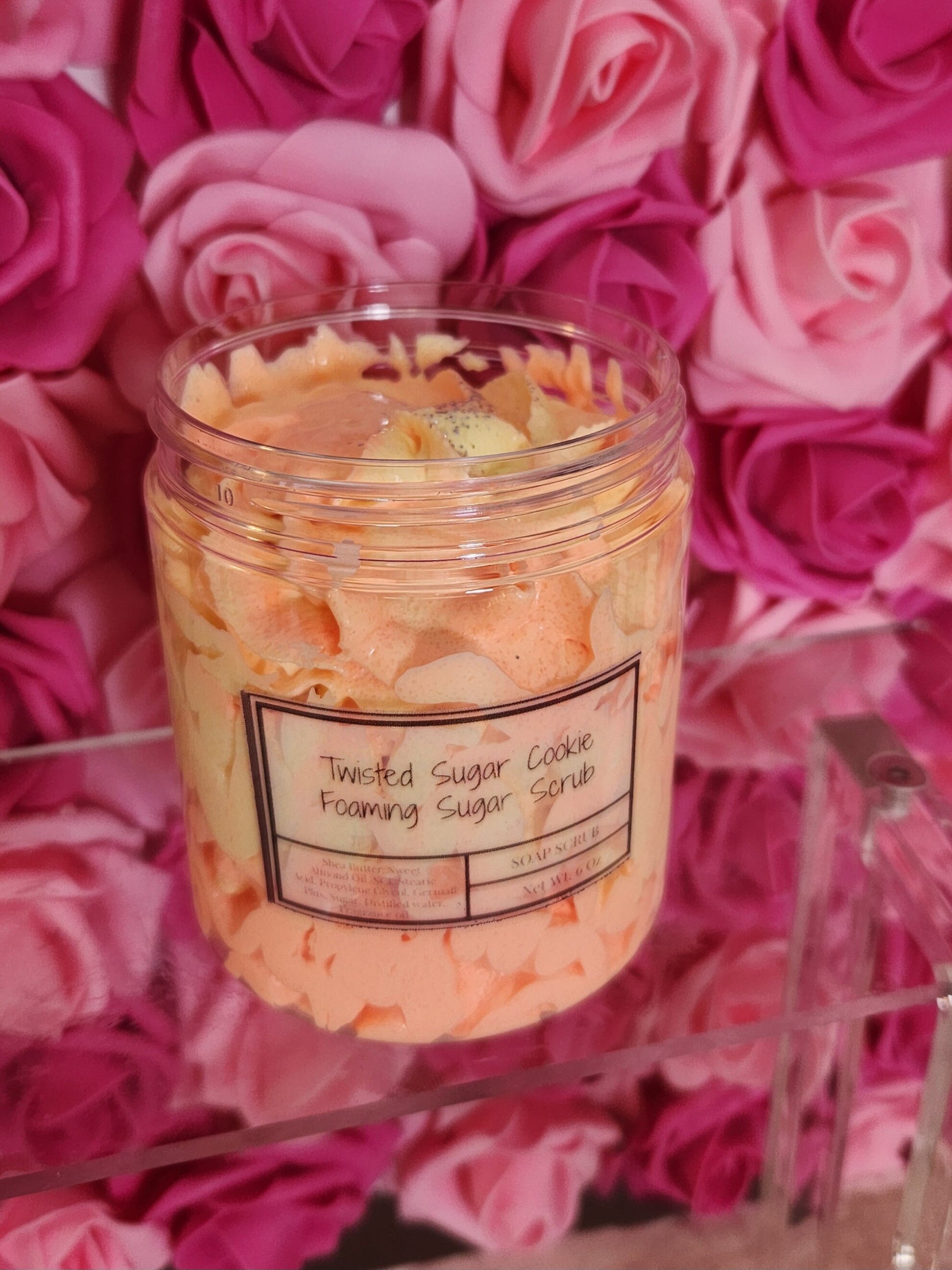 Twisted Sugar Cookie Foaming Sugar Scrub. Exfoliating Shea Butter Soap Scrub. Handmade Whipped Soap & Body Scrub in One. Whipped Soap Scrub - Glamorous Beauty & Boutique