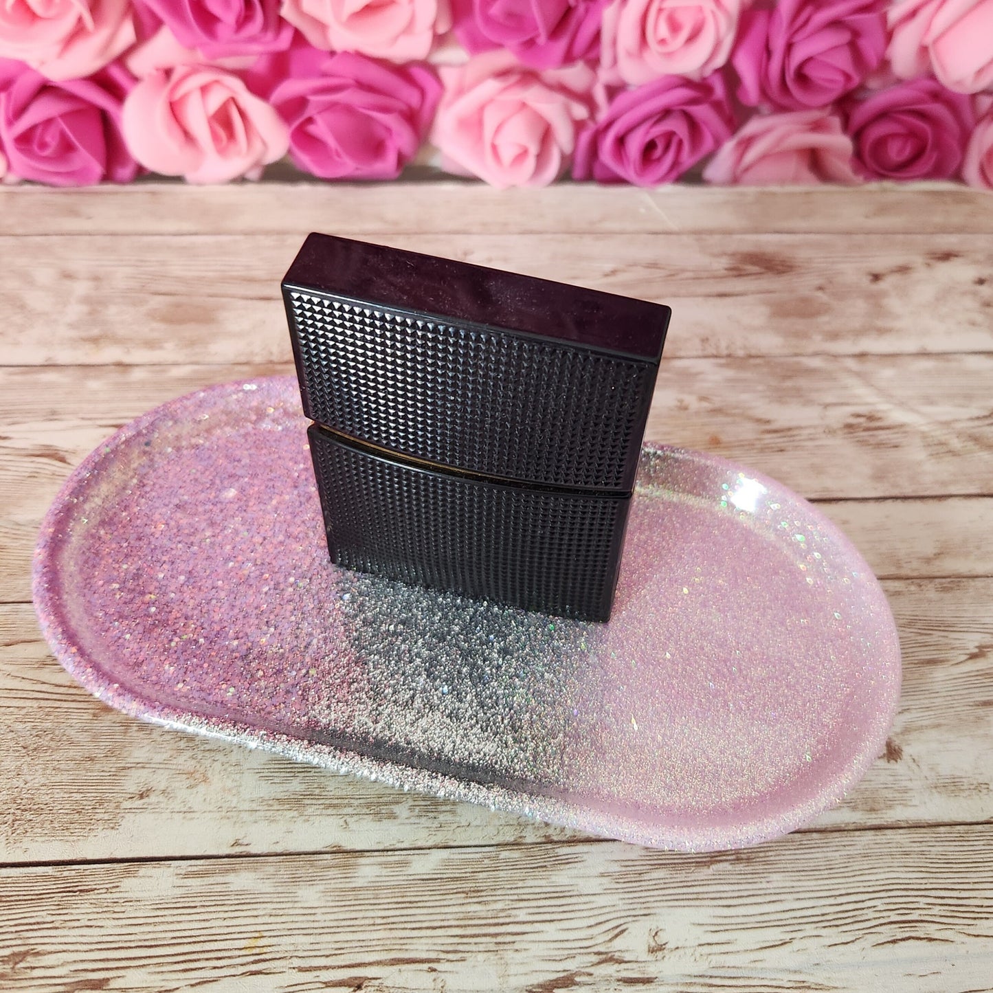 Resin Jewelry Tray. Purple, Pink & Silver Glitter Resin Vanity Tray. Jewelry Tray, Ash Tray. Glam Home Decor - Glamorous Beauty & Boutique