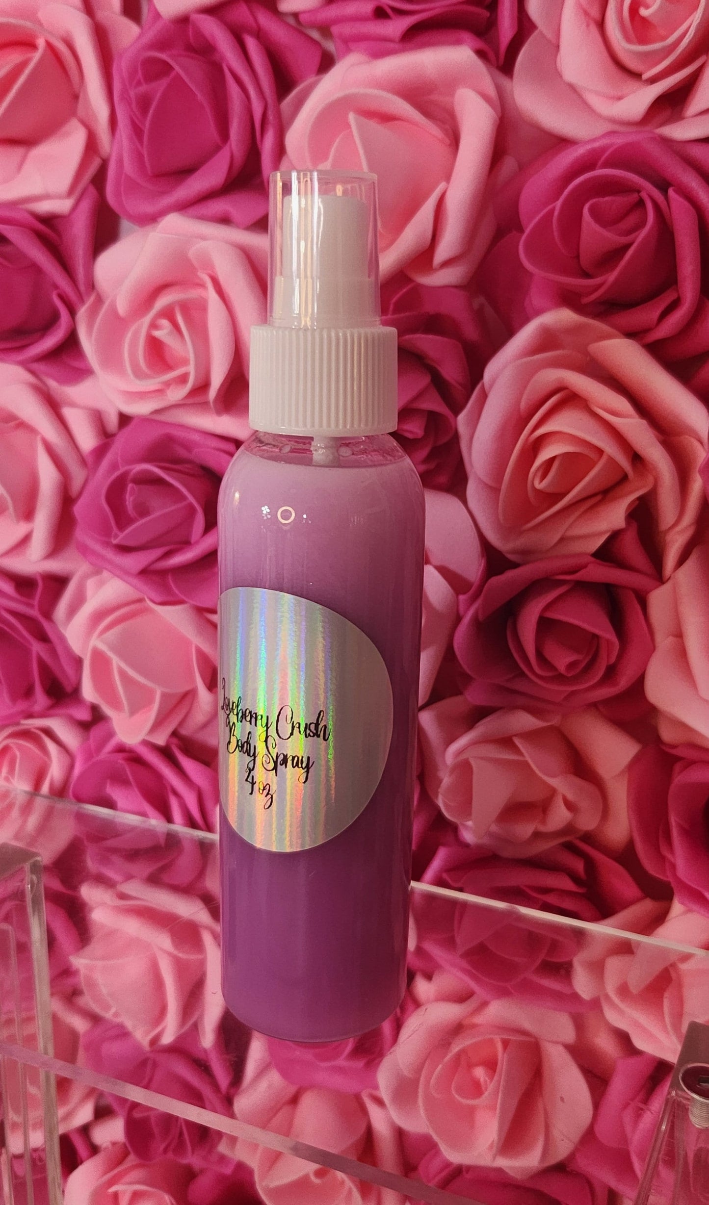 Loveberry Crush Moisturizing Body & Hair Spray. 4 oz Handmade Alcohol Free Hair and Body Mist - Glamorous Beauty & Boutique