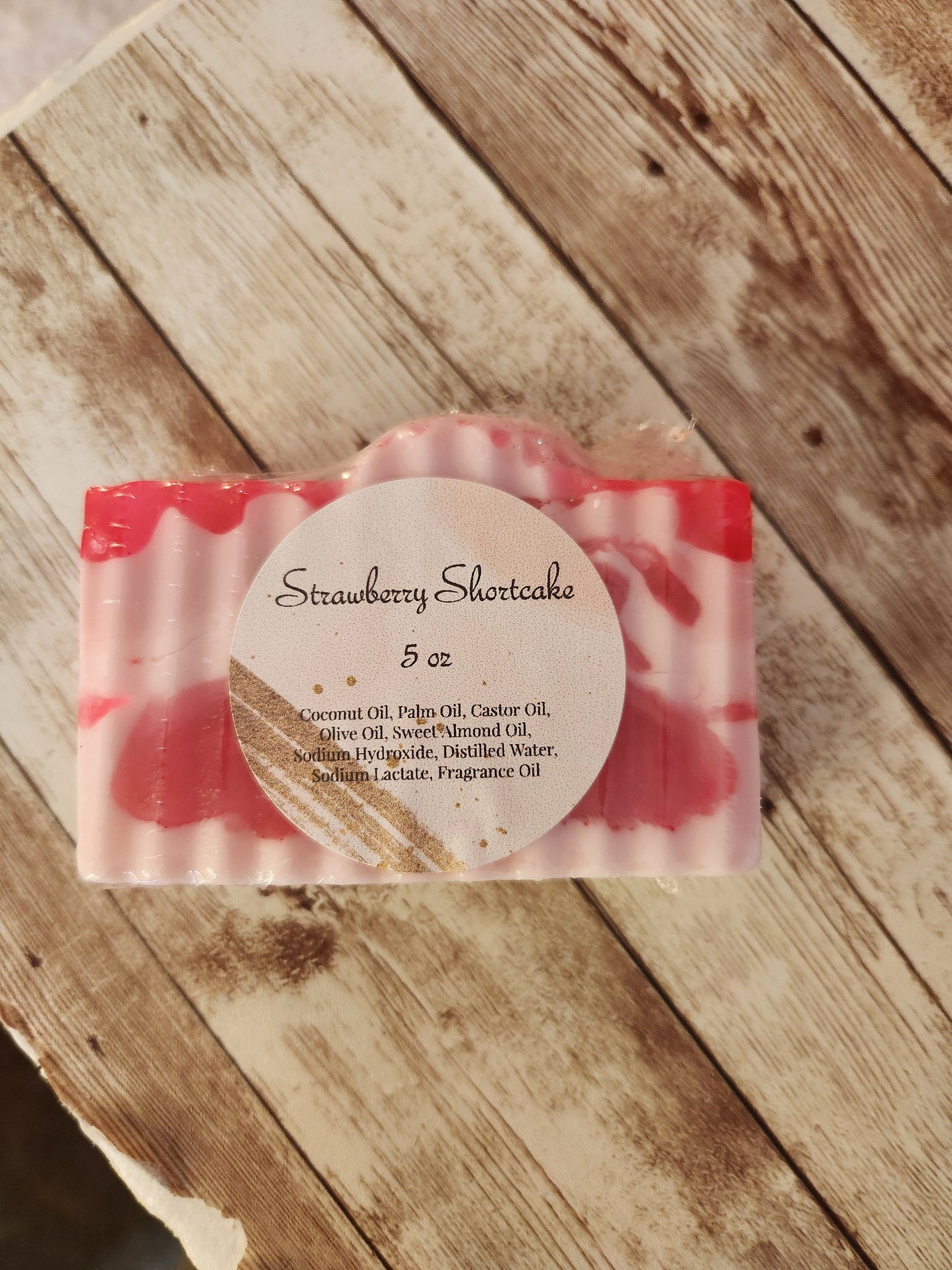 Strawberry Shortcake Handmade All Natural Goat Milk & Shea Butter Soap/Makeup Brush Cleaner. Cute Handcrafted Soap. Yoni Soap Bar - Glamorous Beauty & Boutique