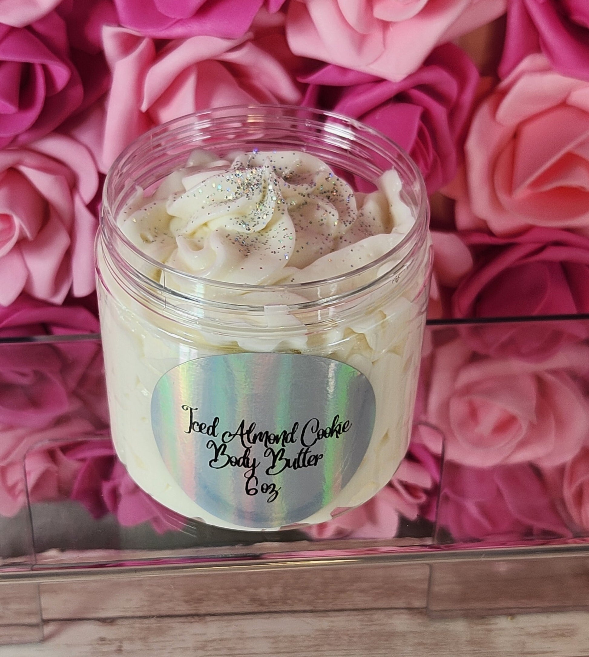 Iced Almond Cookie Whipped Body Butter. Handmade Shea, Cocoa & Mango Butter Body Frosting. All Natural Non Greasy Emulsified Body Butter - Glamorous Beauty & Boutique