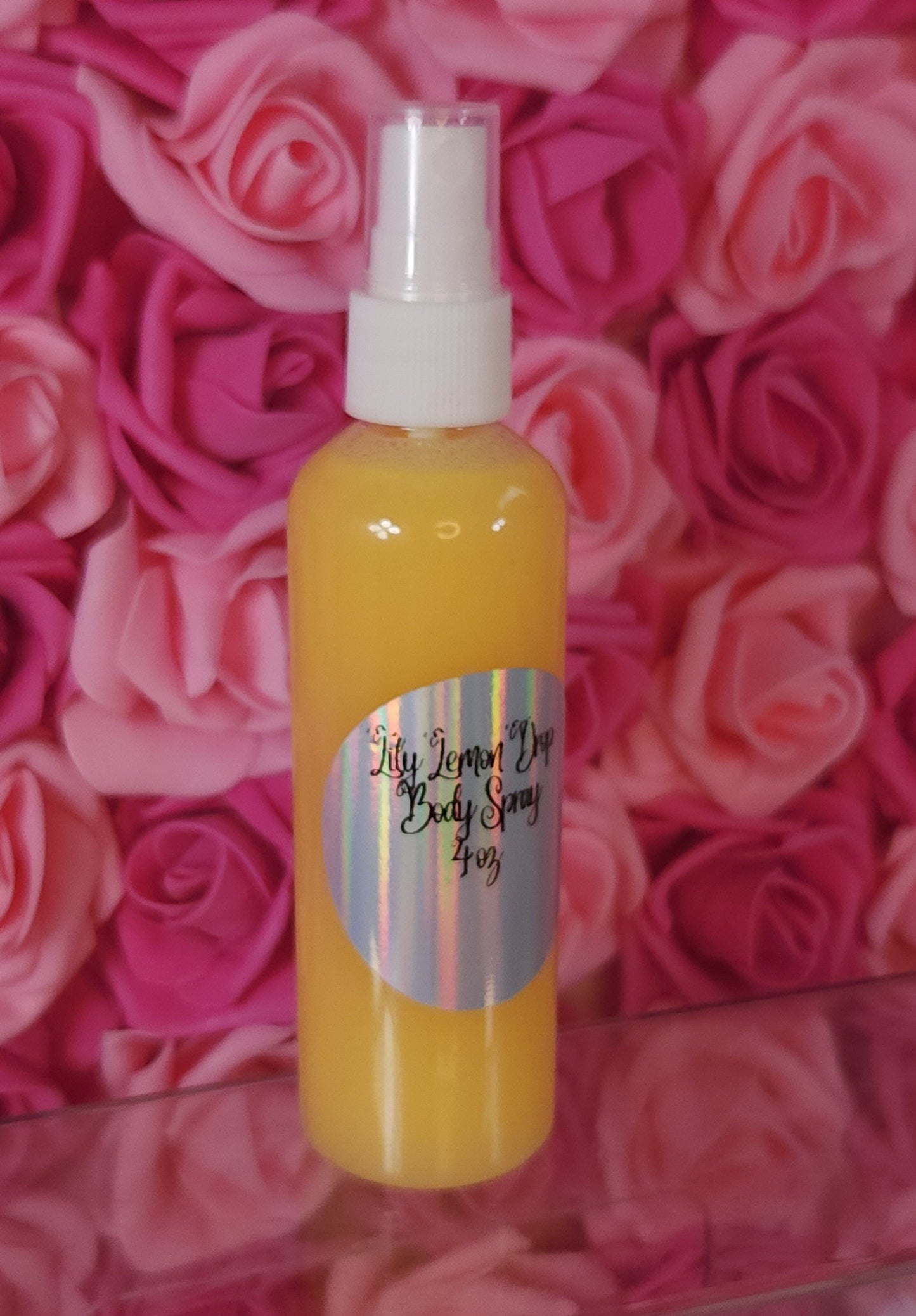 Lily Lemon Drop Moisturizing Body & Hair Spray. 4 oz Handmade Alcohol Free Hair and Body Mist - Glamorous Beauty & Boutique