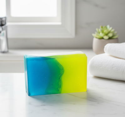 Eros Type Men's Soap. Handmade All Natural Goat Milk & Mango Butter Soap. Makeup Brush Cleaner. Masculine Soap. Neon Gradient Soap