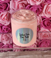 Southern Peach Whipped Body Butter. Handmade Shea & Mango Butter Body Frosting. All Natural Non Greasy Emulsified Body Butter - Glamorous Beauty & Boutique