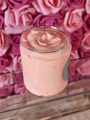 Southern Peach Whipped Body Butter. Handmade Shea & Mango Butter Body Frosting. All Natural Non Greasy Emulsified Body Butter - Glamorous Beauty & Boutique