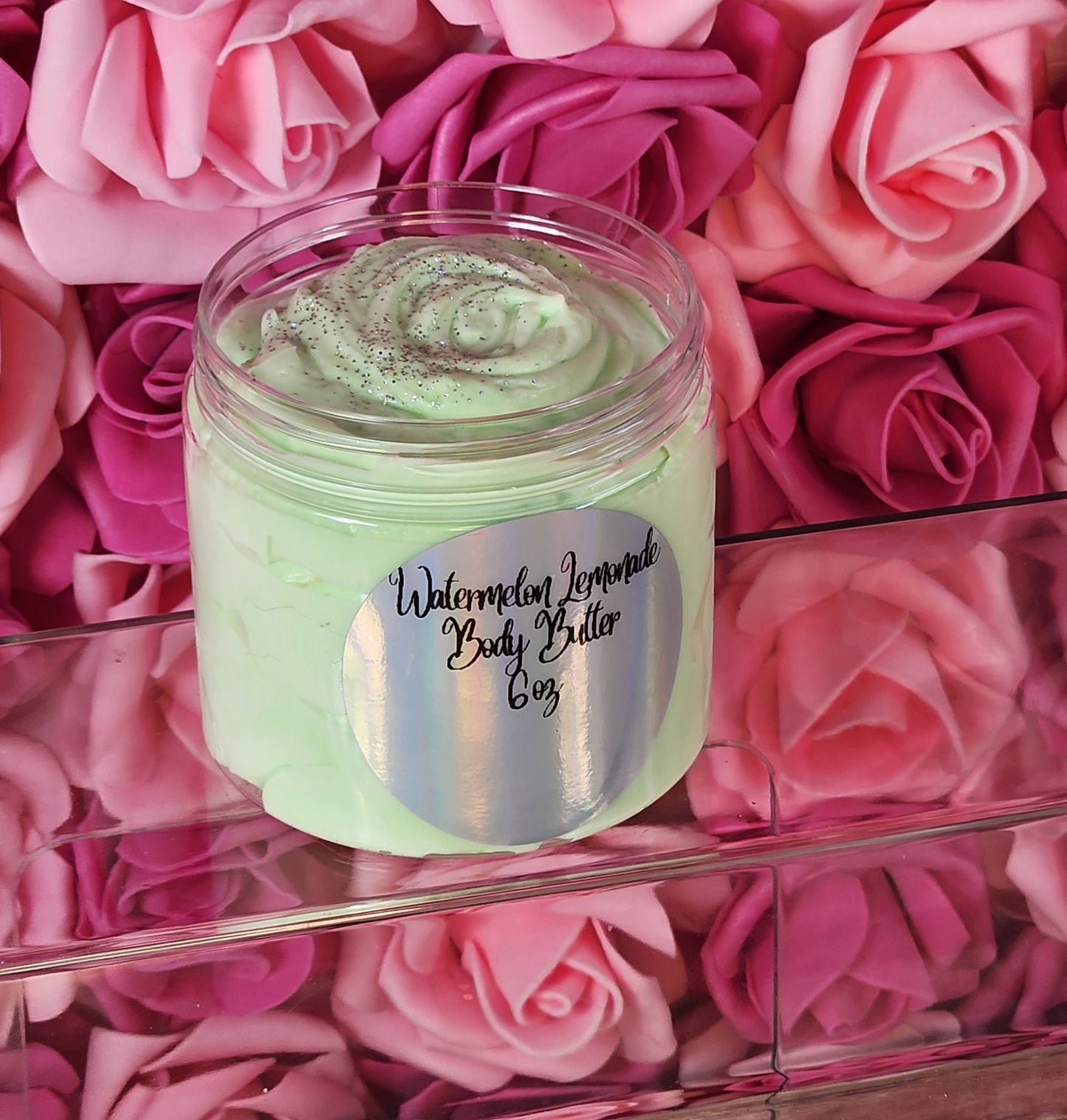 Watermelon Lemonade Type Whipped Body Butter. Handmade Shea & Cocoa Butter Body Frosting. All Natural Non Greasy Emulsified Body Butter - Glamorous Beauty & Boutique