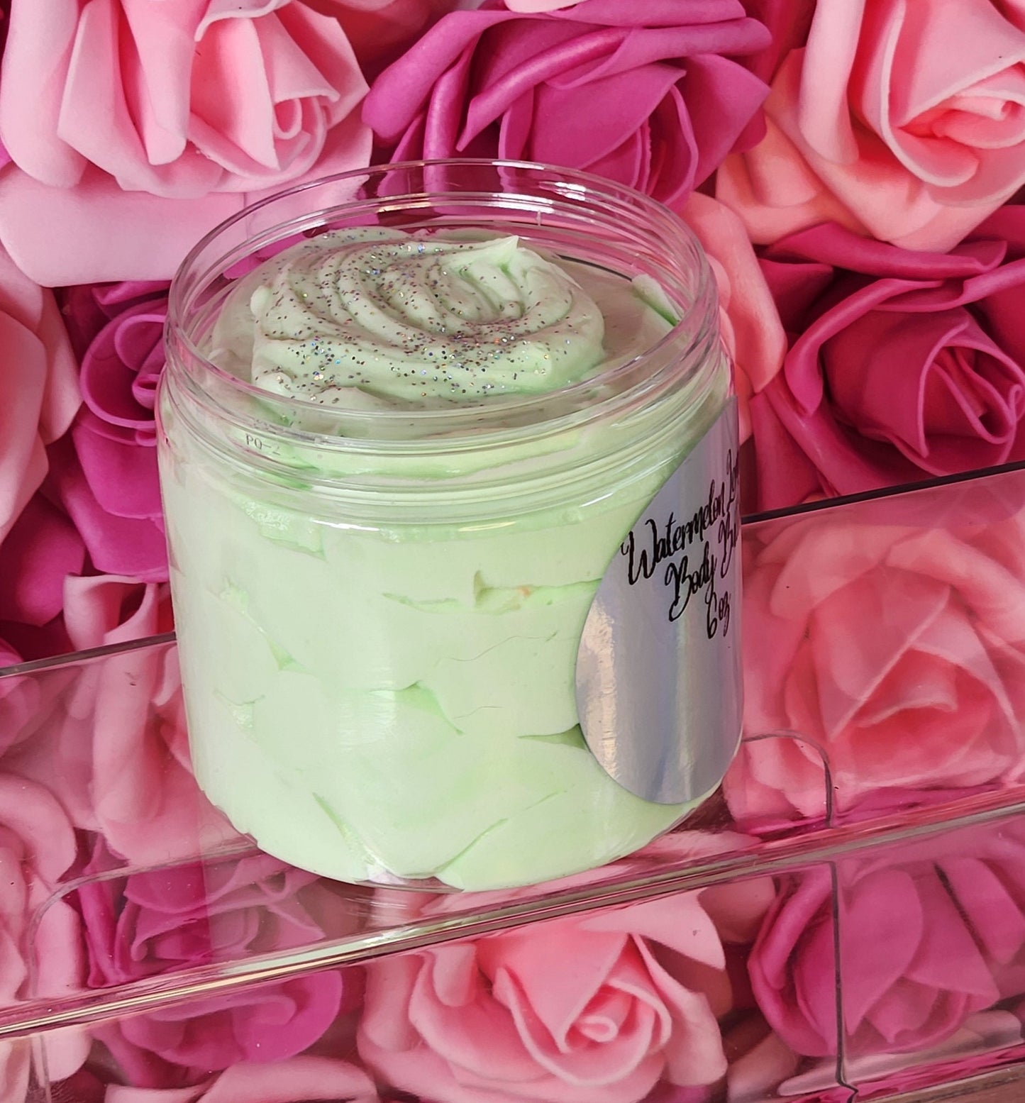 Watermelon Lemonade Type Whipped Body Butter. Handmade Shea & Cocoa Butter Body Frosting. All Natural Non Greasy Emulsified Body Butter - Glamorous Beauty & Boutique