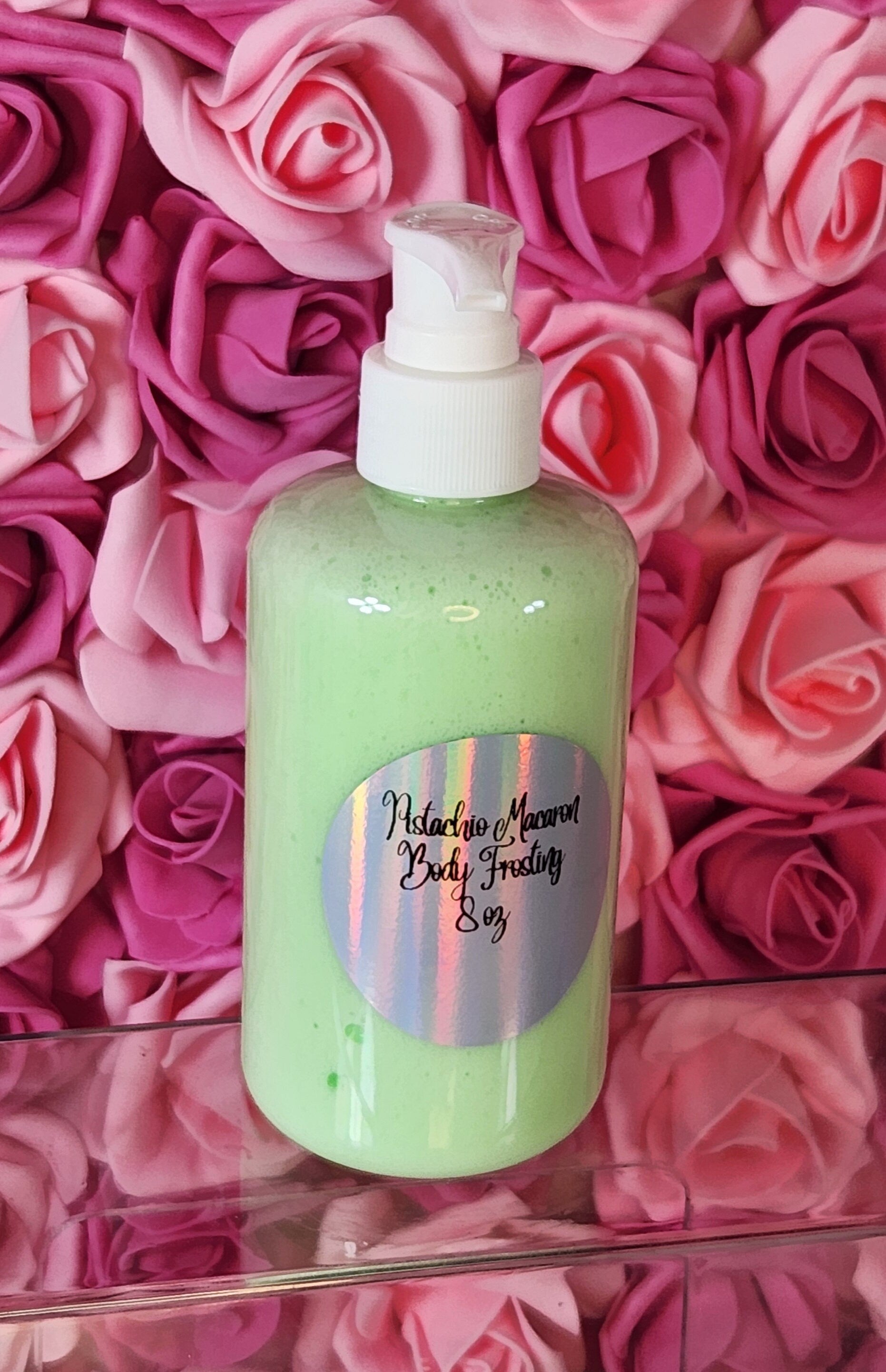 Pistachio Macaron Whipped Shea Butter Moisturizer. Handmade Shea Butter Body Frosting. All Natural Hand and Body Lotion 8 oz - Glamorous Beauty & Boutique