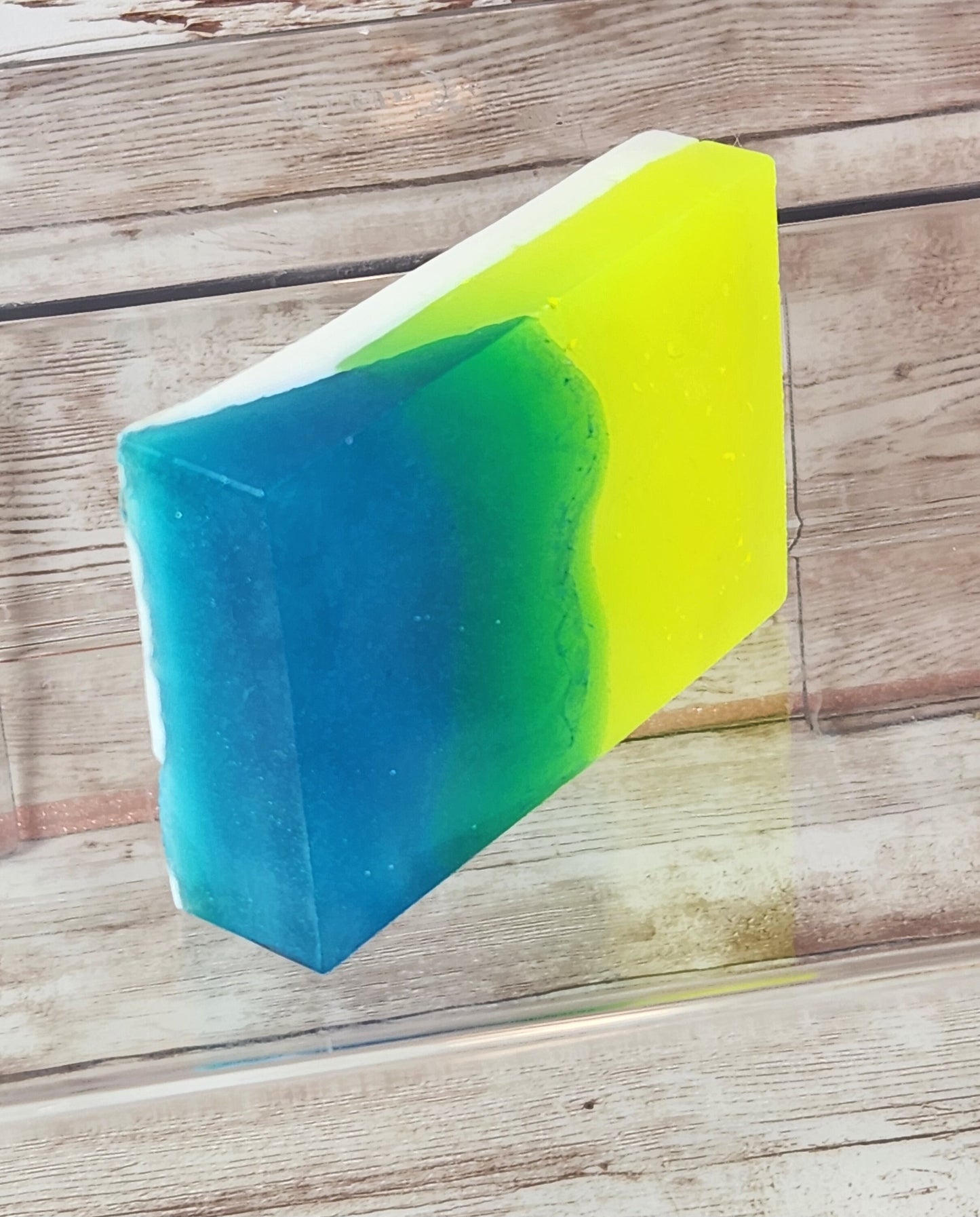 Eros Type Men's Soap. Handmade All Natural Goat Milk & Mango Butter Soap. Makeup Brush Cleaner. Masculine Soap. Neon Gradient Soap - Glamorous Beauty & Boutique