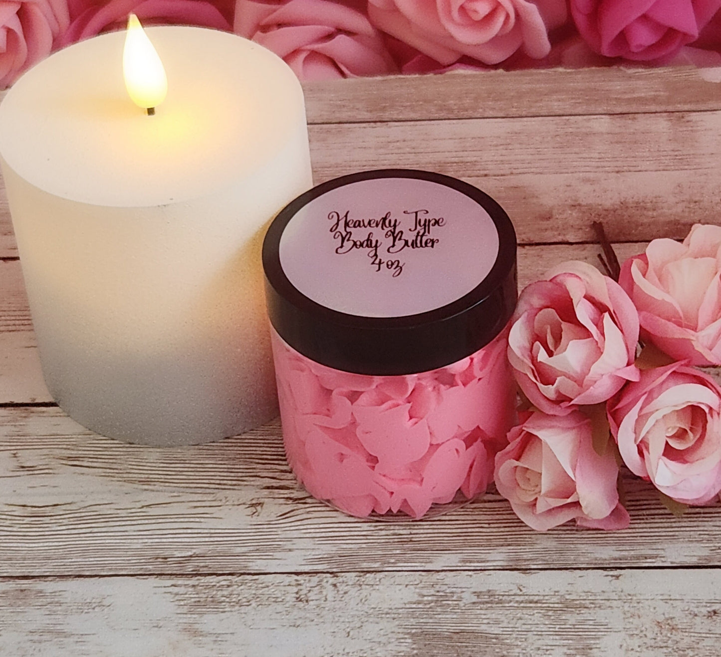 VS Heavenly Type Whipped Body Butter. Handmade Shea, Cocoa and Mango Butter Body Frosting. All Natural Non Greasy Emulsified Body Butter - Glamorous Beauty & Boutique