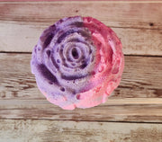 Cotton Candy Rose Bubble Bars. Handmade All Natural Shea Butter Bubble Bath. Moisturizing Rose Shaped Bath Bomb/Bubble Bars - Glamorous Beauty & Boutique