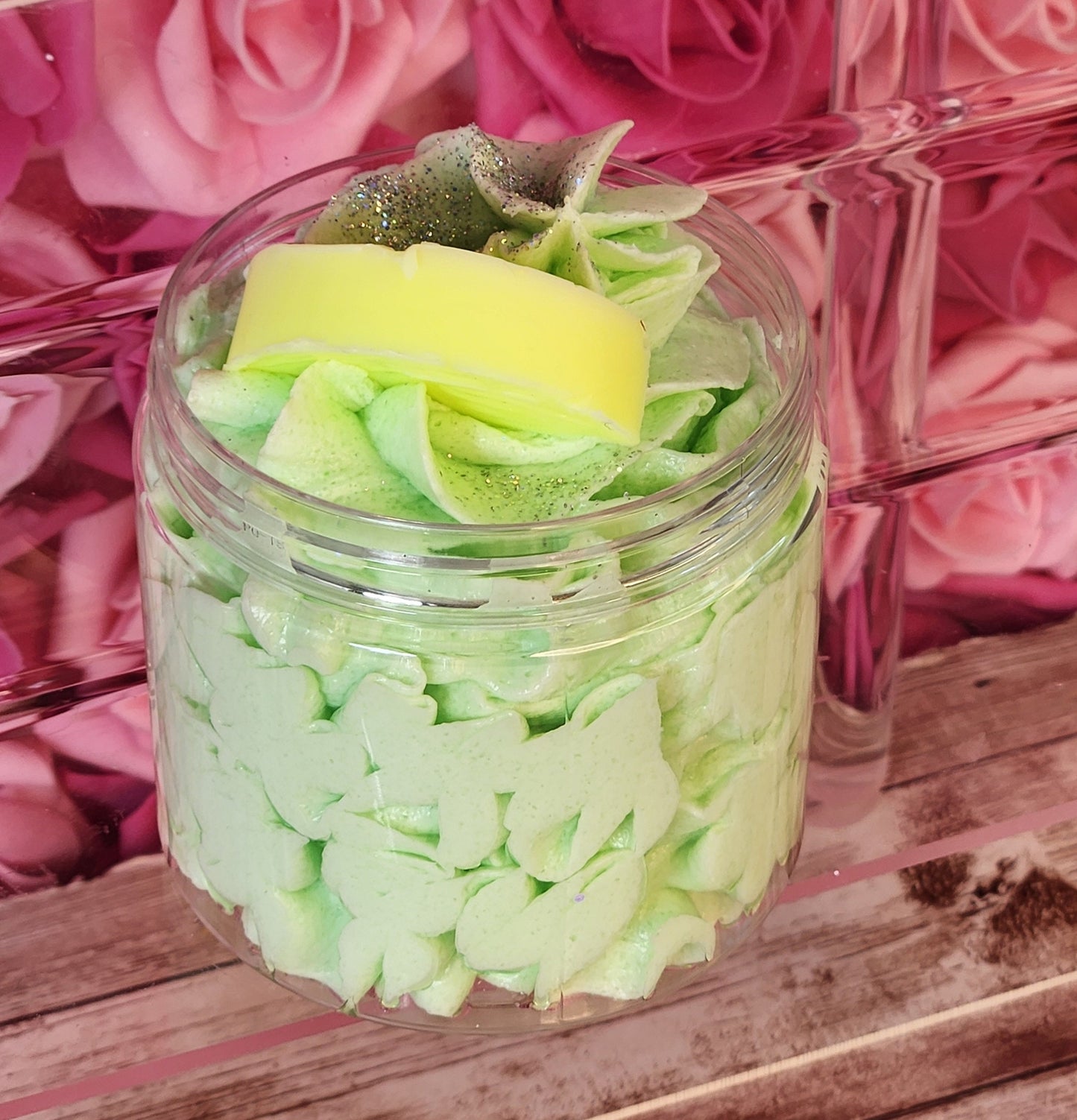 Watermelon Lemonade Type Foaming Sugar Scrub. Exfoliating Shea Butter Sugar Scrub. Handmade All Natural Whipped Soap Scrub - Glamorous Beauty & Boutique