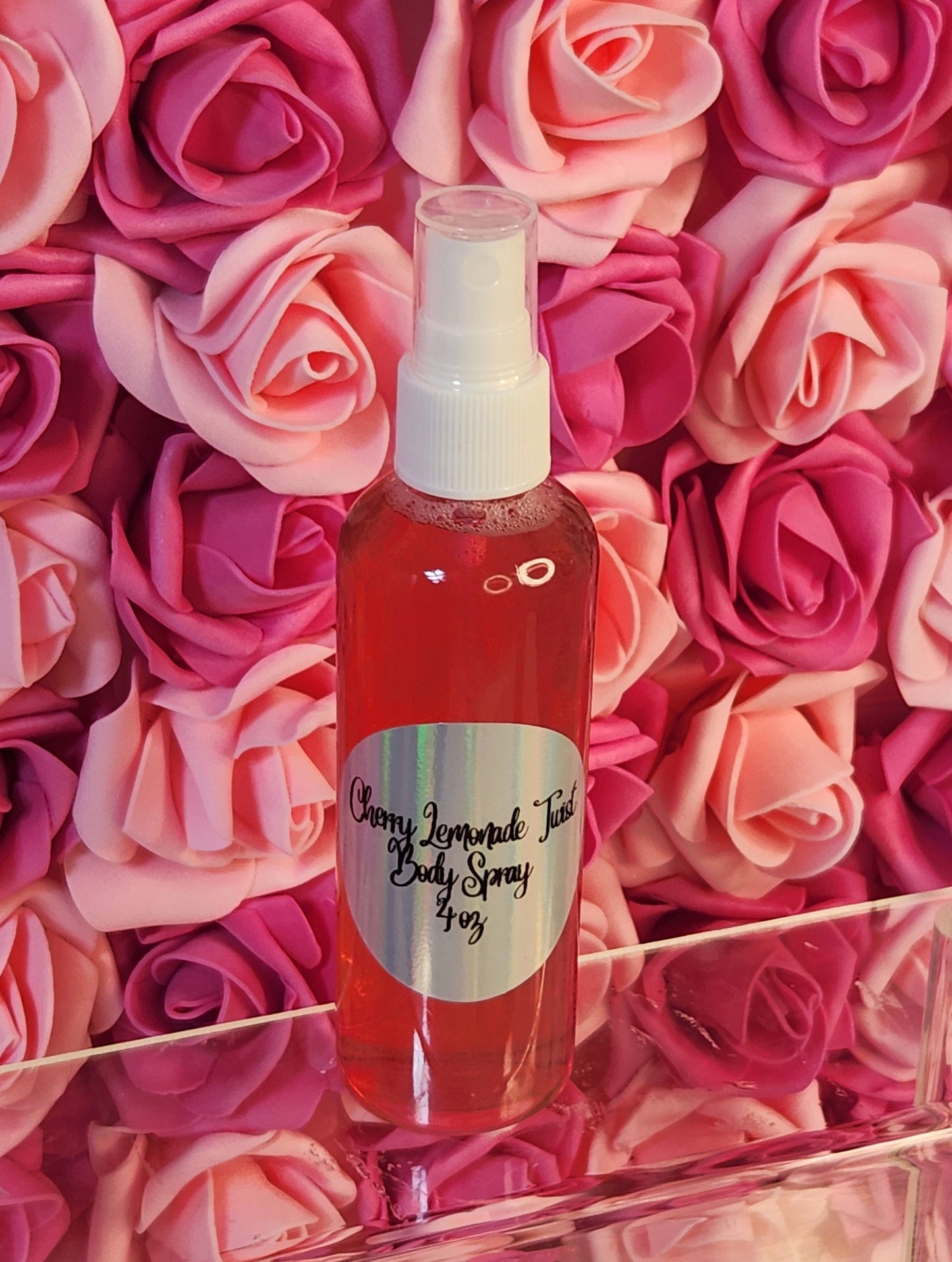 Cherry Lemonade Twist Moisturizing Body & Hair Spray. 4 oz Handmade Alcohol Free Hair and Body Mist.  Body Splash, Room Freshener - Glamorous Beauty & Boutique