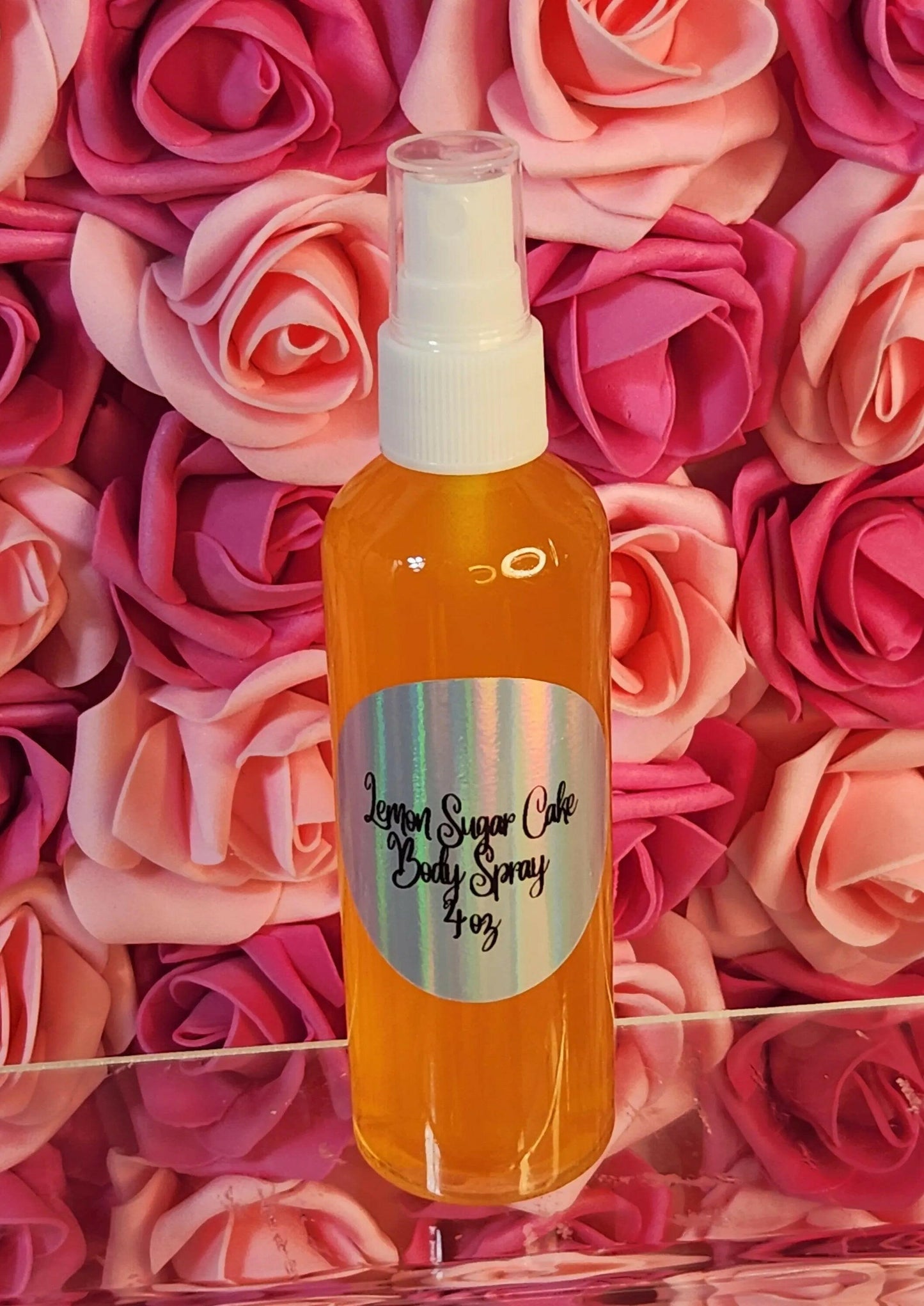 Lemon Sugar Cake Moisturizing Body & Hair Spray. 4 oz Handmade Alcohol Free Hair and Body Mist.  Body Splash, Room Freshener - Glamorous Beauty & Boutique