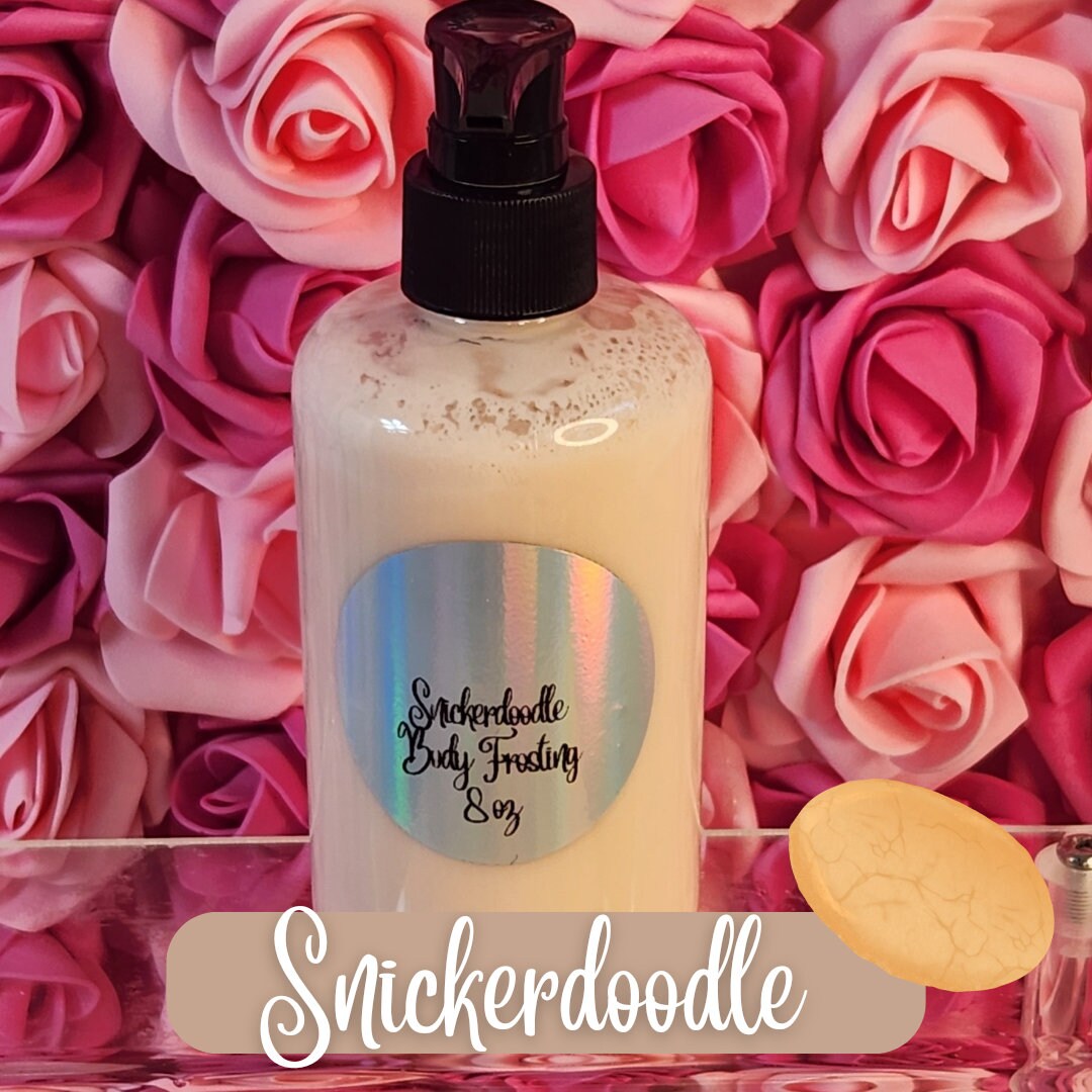 Snickerdoodle Whipped Shea Butter Moisturizer. Handmade Shea Butter Body Frosting. All Natural Hand and Body Lotion 8 oz - Glamorous Beauty & Boutique