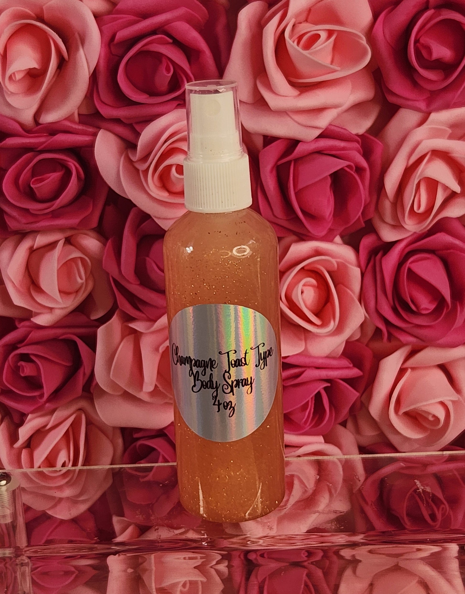 Champagne Toast BBW Type Moisturizing Body & Hair Spray. 4 oz Handmade Alcohol Free Hair and Body Mist.  Body Splash, Room Freshener - Glamorous Beauty & Boutique