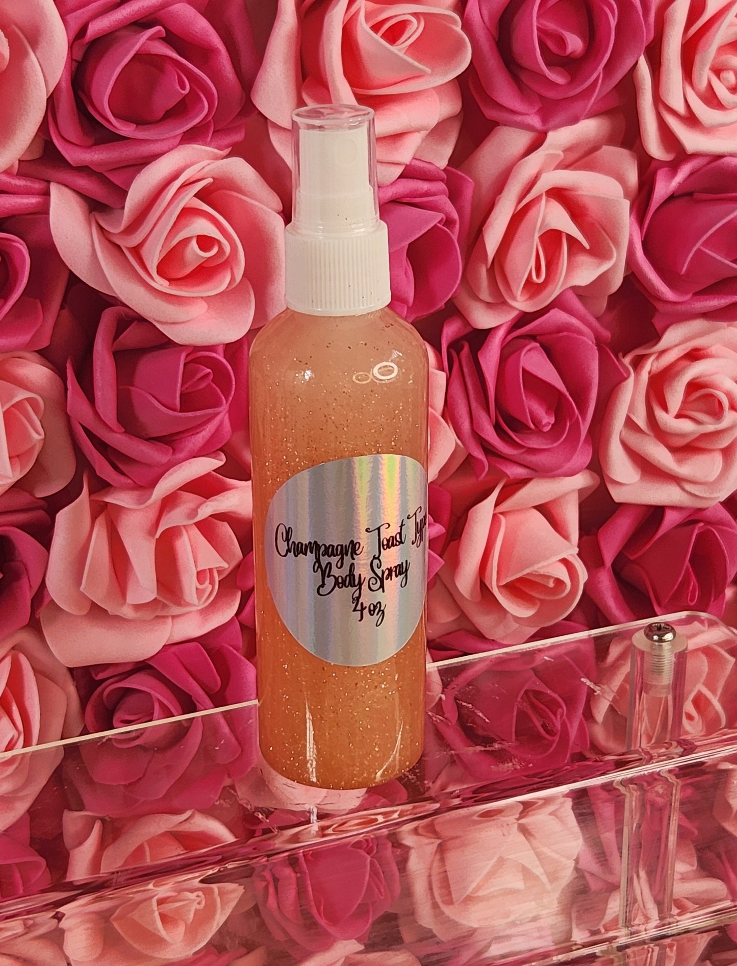 Champagne Toast BBW Type Moisturizing Body & Hair Spray. 4 oz Handmade Alcohol Free Hair and Body Mist.  Body Splash, Room Freshener - Glamorous Beauty & Boutique