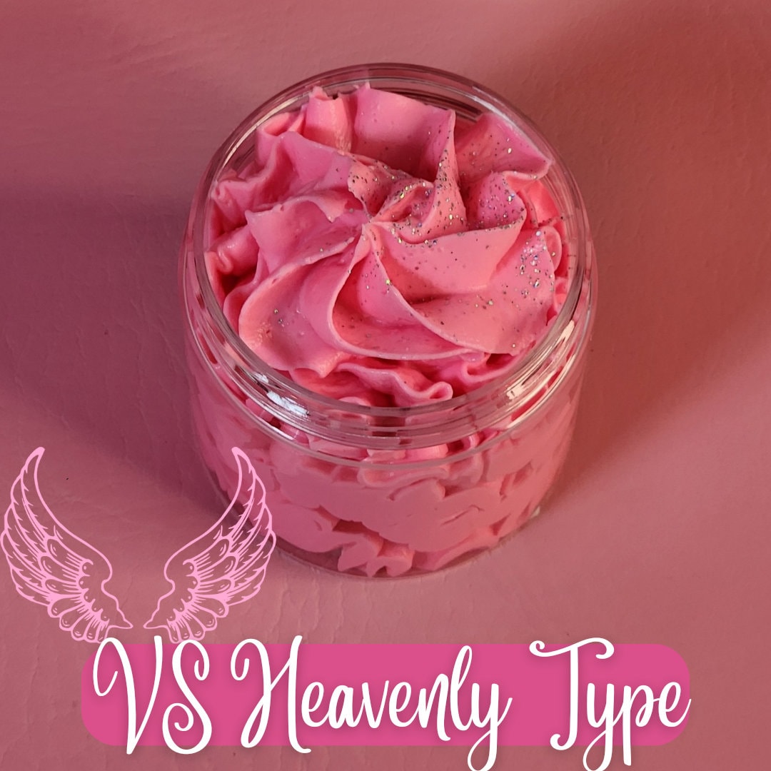 VS Heavenly Type Whipped Body Butter. Handmade Shea, Cocoa and Mango Butter Body Frosting. All Natural Non Greasy Emulsified Body Butter - Glamorous Beauty & Boutique