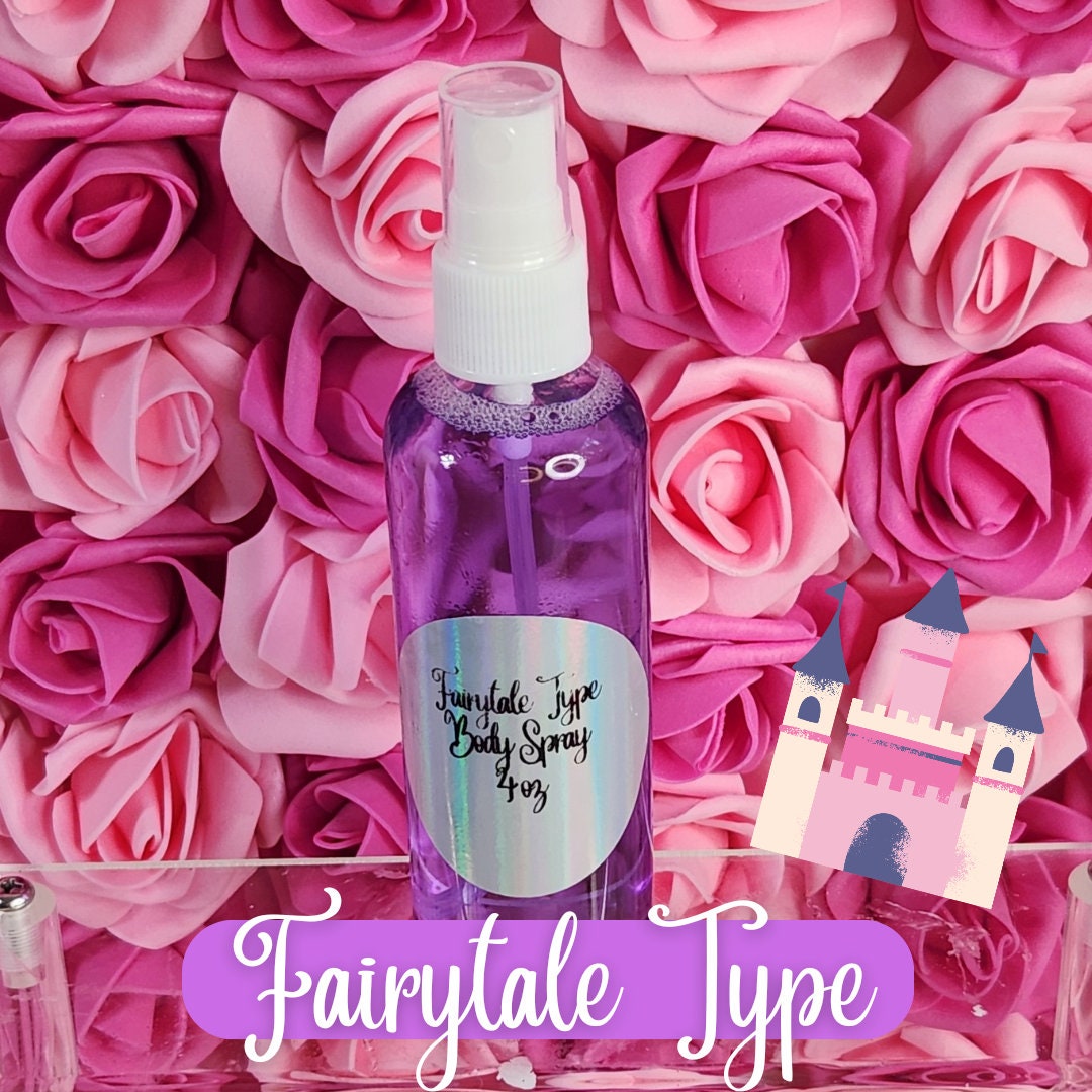 Fairytale Type BBW Type Moisturizing Body & Hair Spray. 4 oz Handmade Alcohol Free Hair and Body Mist.  Body Splash, Room Freshener - Glamorous Beauty & Boutique