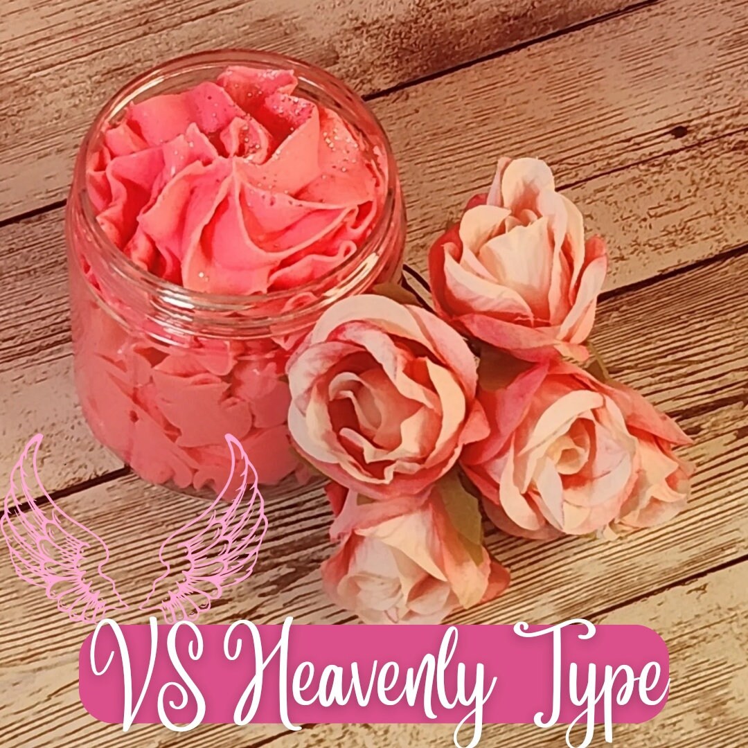 VS Heavenly Type Whipped Body Butter. Handmade Shea, Cocoa and Mango Butter Body Frosting. All Natural Non Greasy Emulsified Body Butter - Glamorous Beauty & Boutique