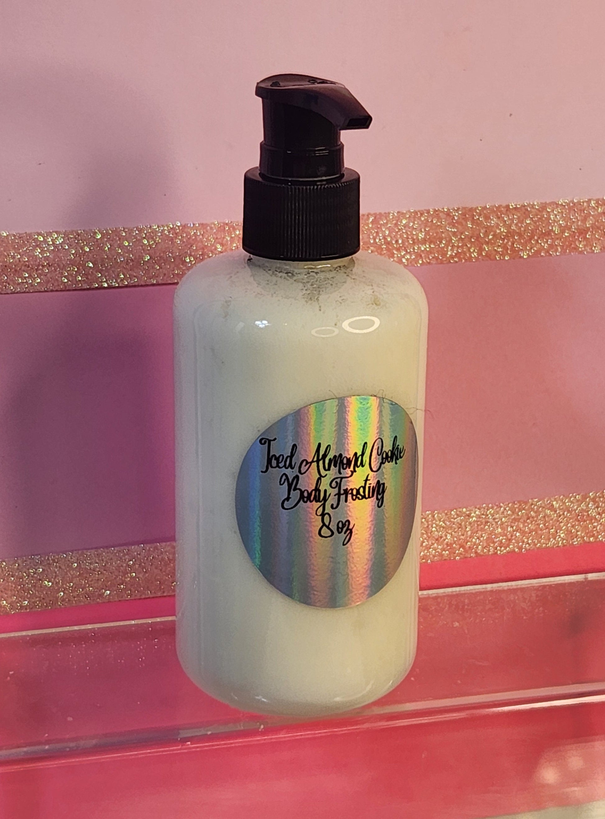 Iced Almond Cookie Whipped Shea Butter Moisturizer. Handmade Shea Butter Body Frosting. All Natural Hand and Body Lotion 8 oz - Glamorous Beauty & Boutique