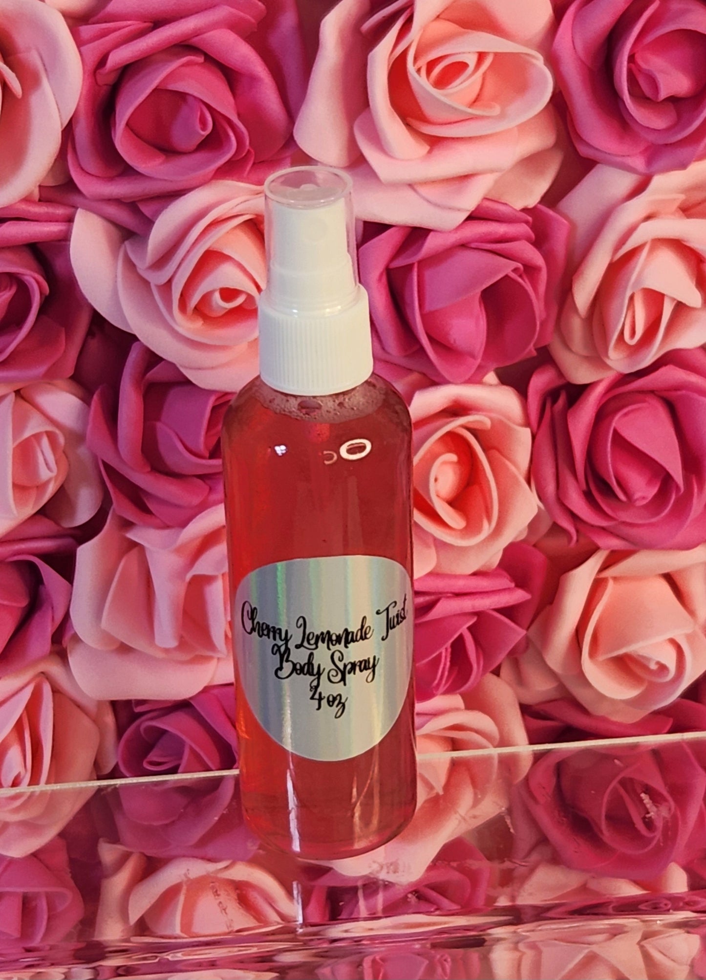 Cherry Lemonade Twist Moisturizing Body & Hair Spray. 4 oz Handmade Alcohol Free Hair and Body Mist.  Body Splash, Room Freshener - Glamorous Beauty & Boutique