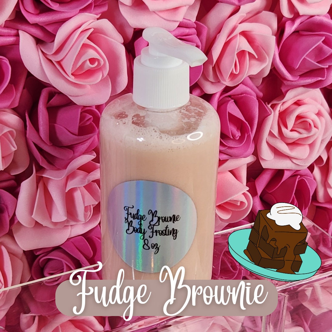 Fudge Brownie Whipped Shea Butter Moisturizer. Handmade Shea Butter Body Frosting. All Natural Hand and Body Lotion 8 oz - Glamorous Beauty & Boutique