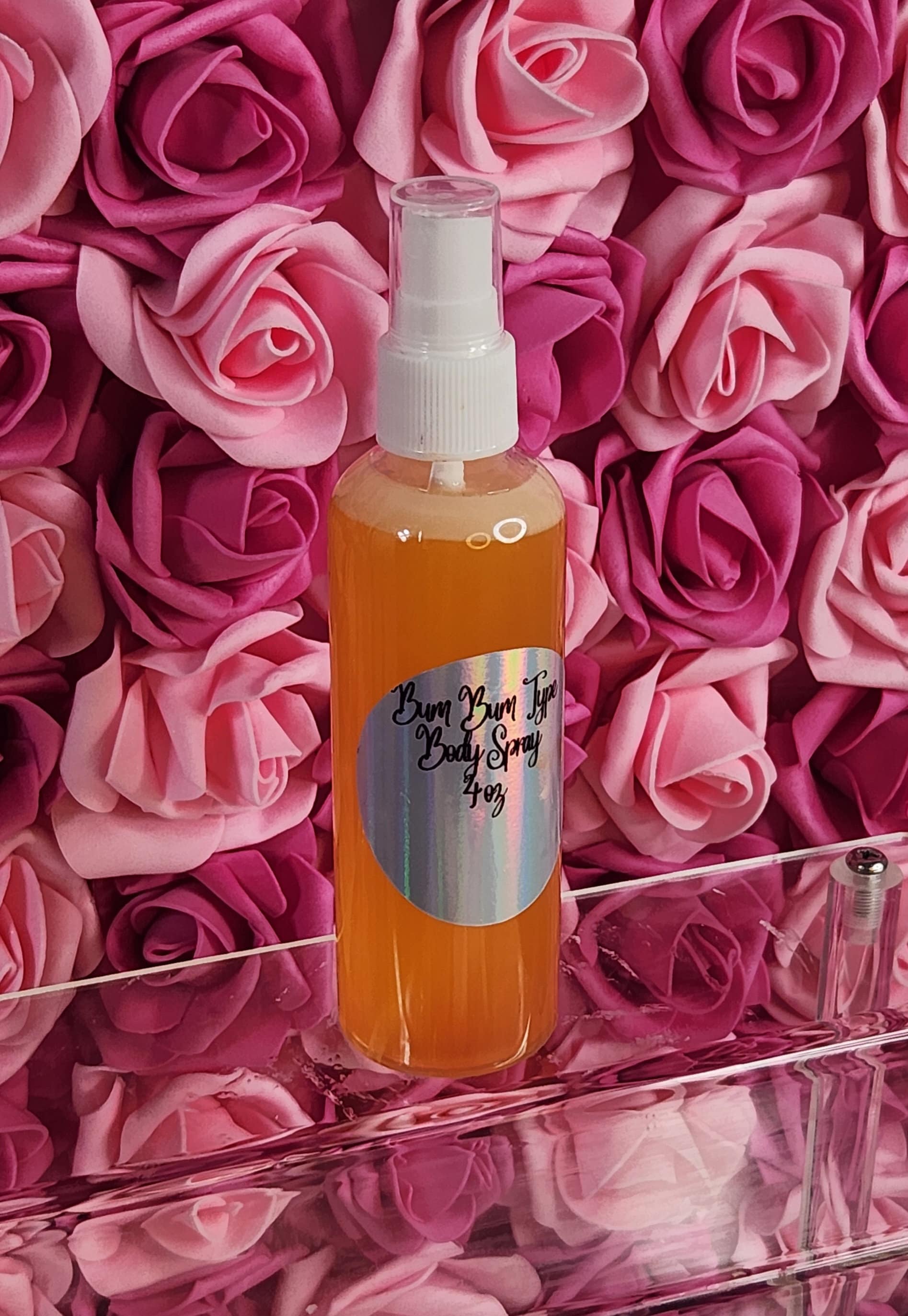 Bum Bum Type Body & Hair Spray. 4 oz Handmade Moisturizing Hair and Body Mist.  Alcohol Free! Room Freshener. - Glamorous Beauty & Boutique