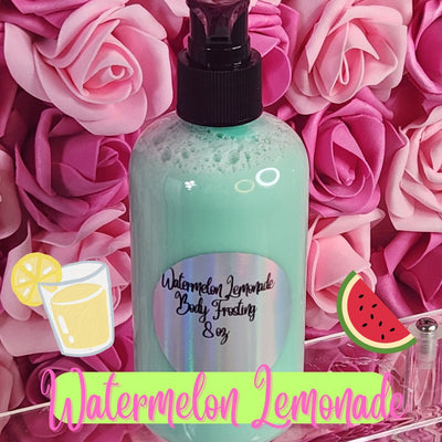 Watermelon Lemonade BBW Type Whipped Shea Butter Moisturizer. Handmade Shea Butter Body Frosting. All Natural Hand and Body Lotion 8 oz - Glamorous Beauty & Boutique