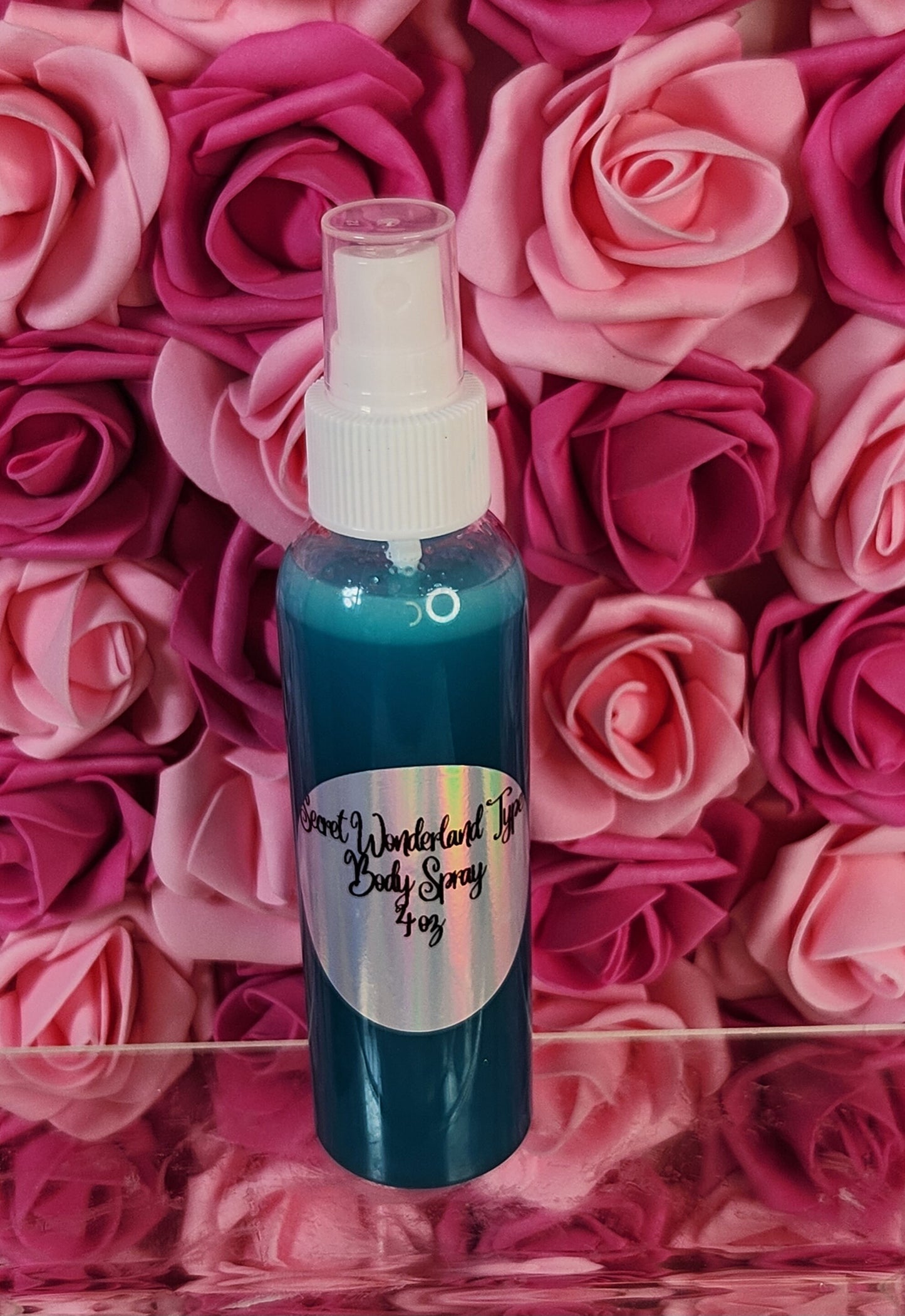 Secret Wonderland Type Moisturizing Body & Hair Spray. 4 oz Handmade Alcohol Free Hair and Body Mist.  Body Splash, Room Freshener - Glamorous Beauty & Boutique