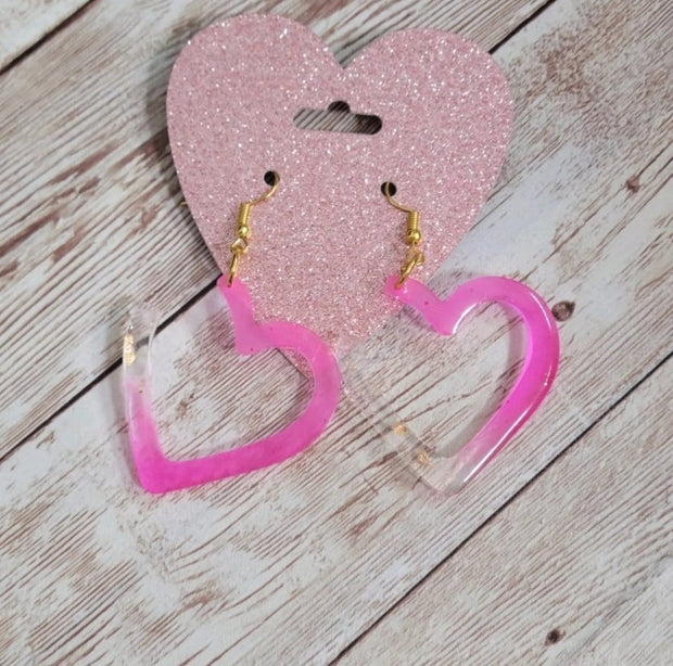 Neon Resin Earrings. Colorful Statement Earrings. Glitter Jewelry. Glam Accessories - Glamorous Beauty & Boutique