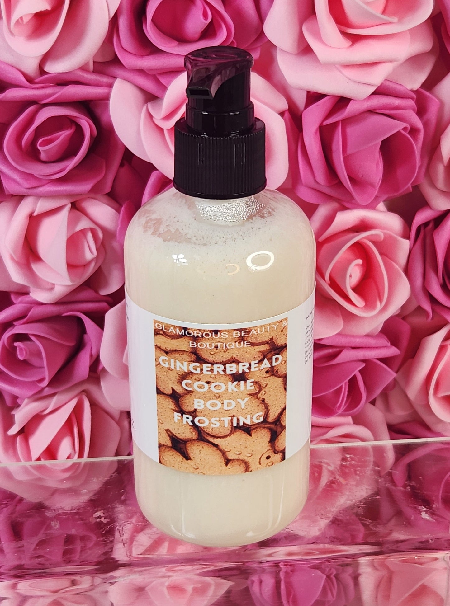 Gingerbread Cookie Whipped Shea Butter Moisturizer. Handmade Shea Butter Body Frosting. All Natural Hand and Body Lotion 8 oz - Glamorous Beauty & Boutique