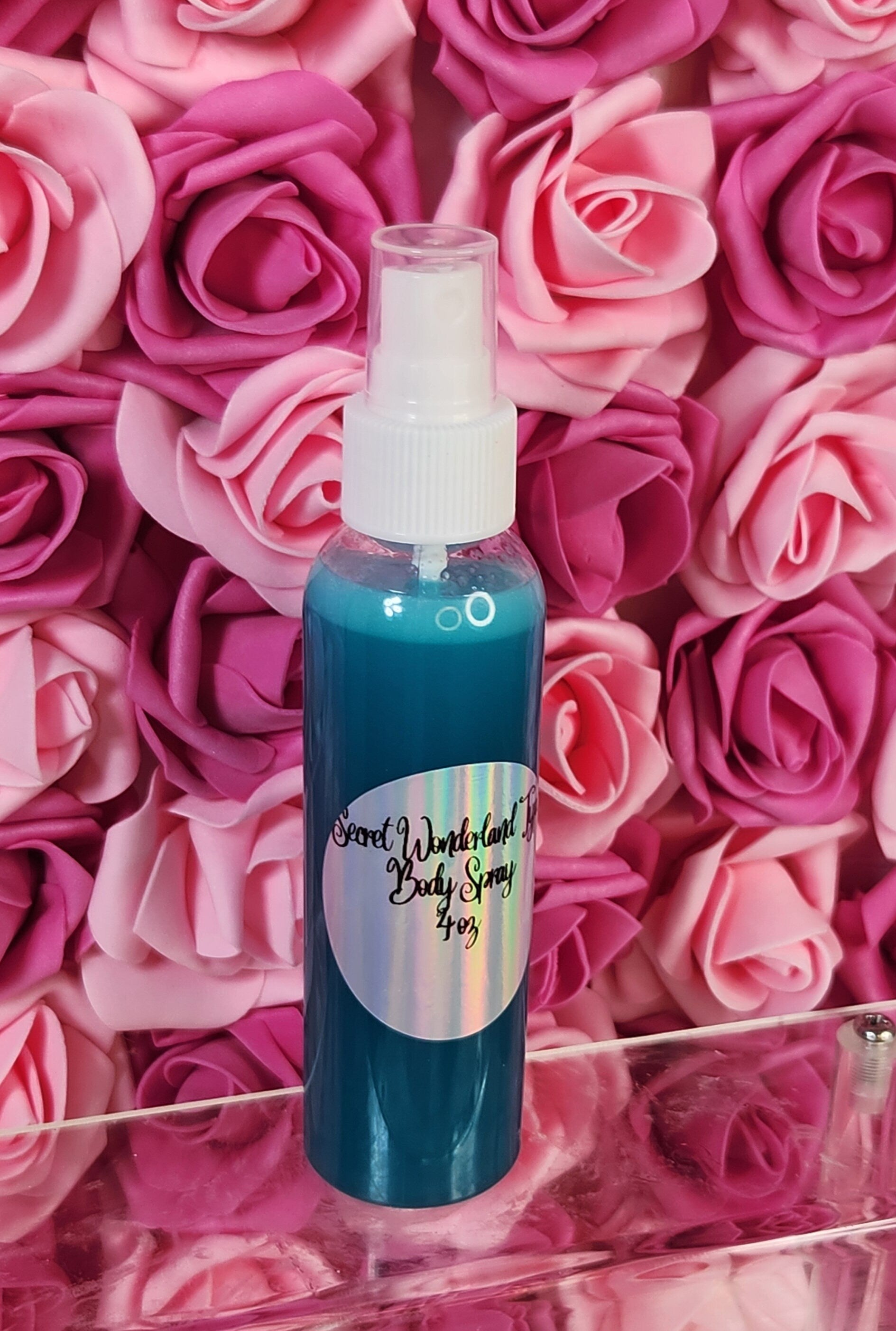 Secret Wonderland Type Moisturizing Body & Hair Spray. 4 oz Handmade Alcohol Free Hair and Body Mist.  Body Splash, Room Freshener - Glamorous Beauty & Boutique